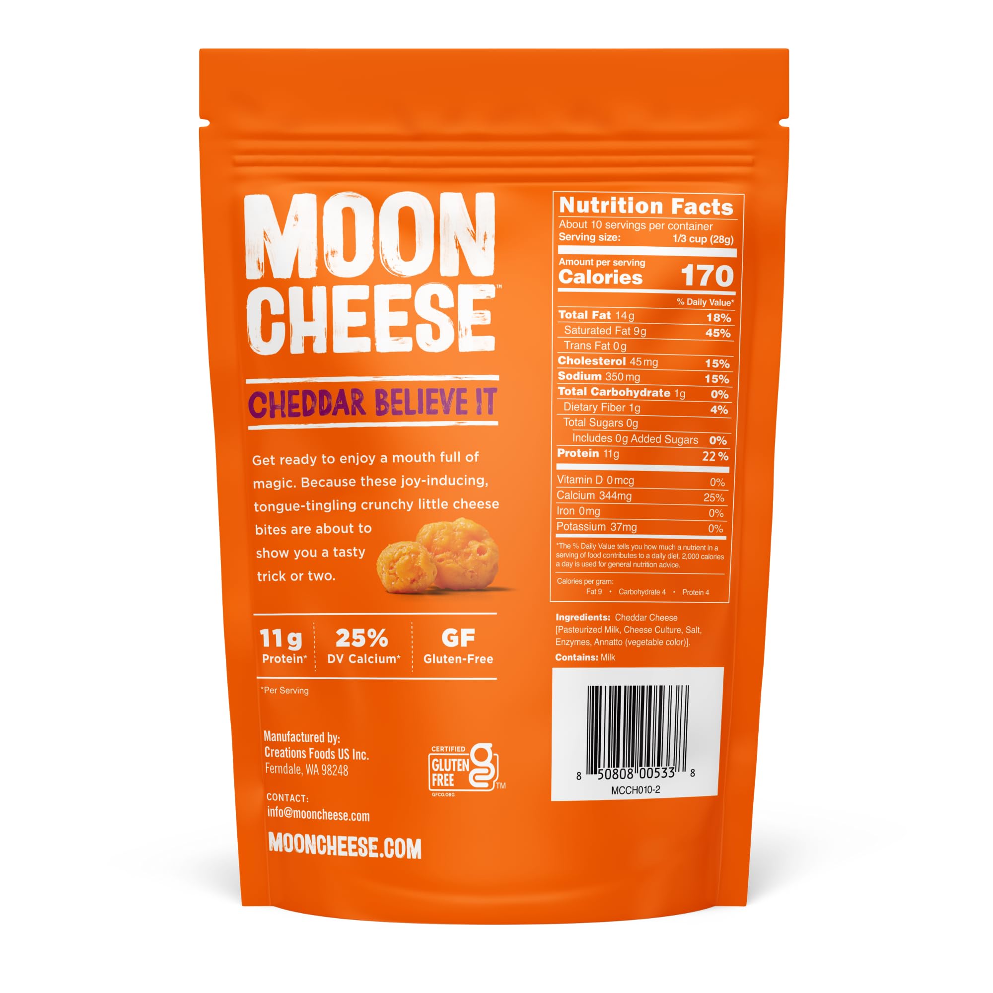 Moon Cheese Cheddar Believe It, 10 Ounce, 2-Pack, Crunchy, Protein-Rich Cheese Snack, Keto Friendly, 100% Real Cheese Moon Cheese buy supplements canada