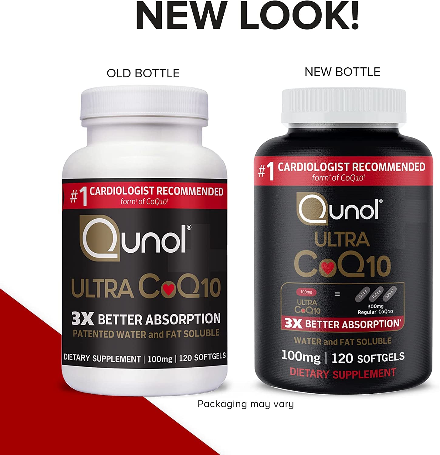 Qunol Ultra CoQ10 100mg, 3x Better Absorption, Patented Water and Fat Soluble Natural Supplement Form of Coenzyme Q10 Qunol buy supplements canada