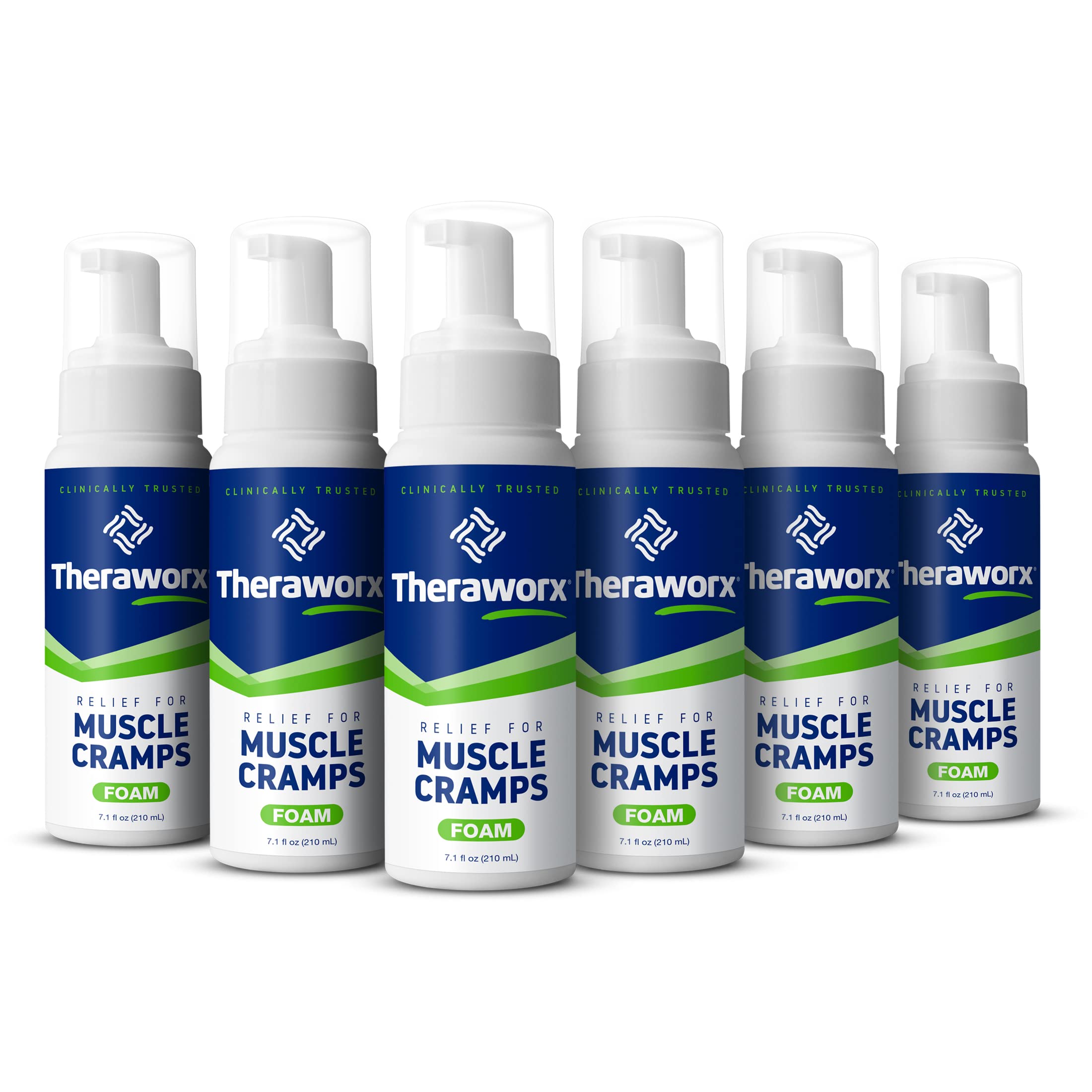 Theraworx Relief Fast-Acting Foam for Leg Cramps, Foot Cramps and Muscle Soreness, 7.1 Oz. (Pack of 6) Theraworx buy supplements canada