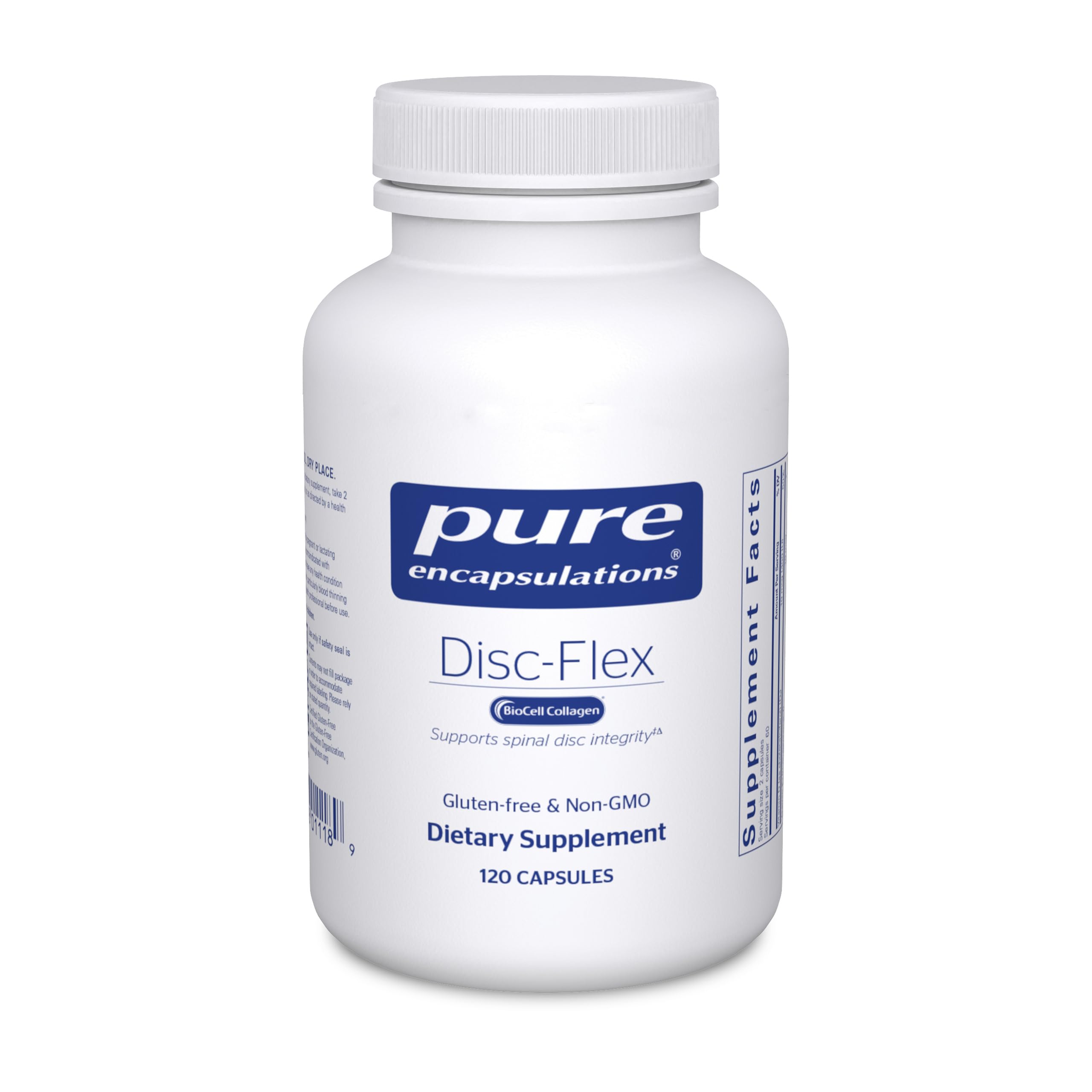 Pure Encapsulations Disc-Flex - Bone & Musculoskeletal Health Dietary Supplement - Supports Spinal Disc Strength & Flexibility* - Vegetarian & Gluten Free - 120 Capsules Pure Encapsulations buy supplements canada