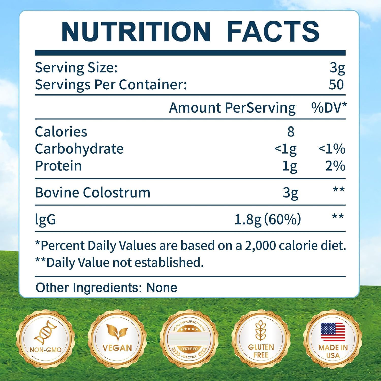 KEDISOM Grass-Fed Bovine Colostrum Supplement Powder - 60% High IgG 3000 mg for Gut Health, Immune Support - Easy to Mix Natural Liposomal Colostrum Superfood, Unflavored, 50 Servings KEDISOM buy supplements canada