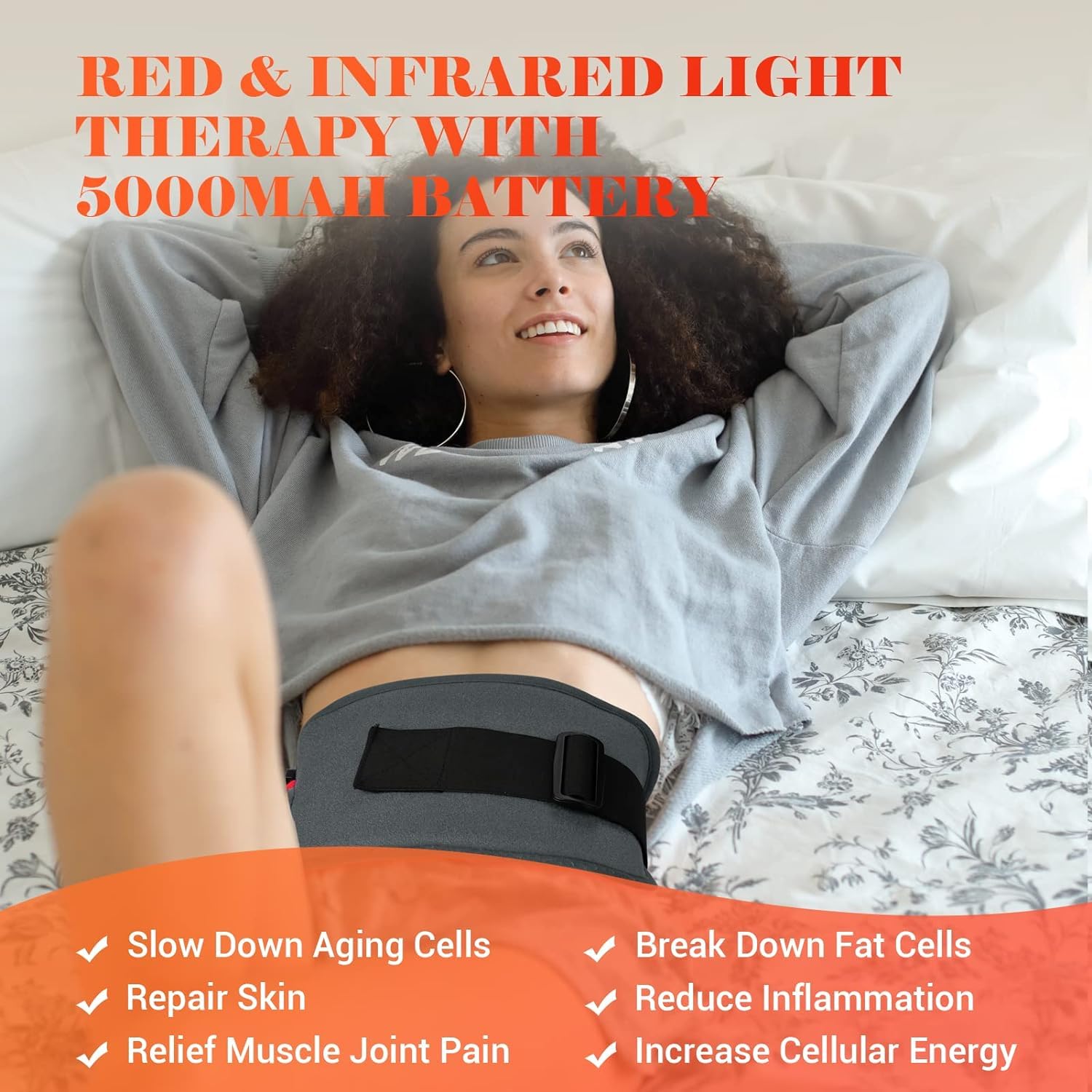 Comfytemp Red Light Therapy Belt, Cordless Infrared Red Light Therapy for Body Device, Wearable Red Comfytemp buy supplements canada