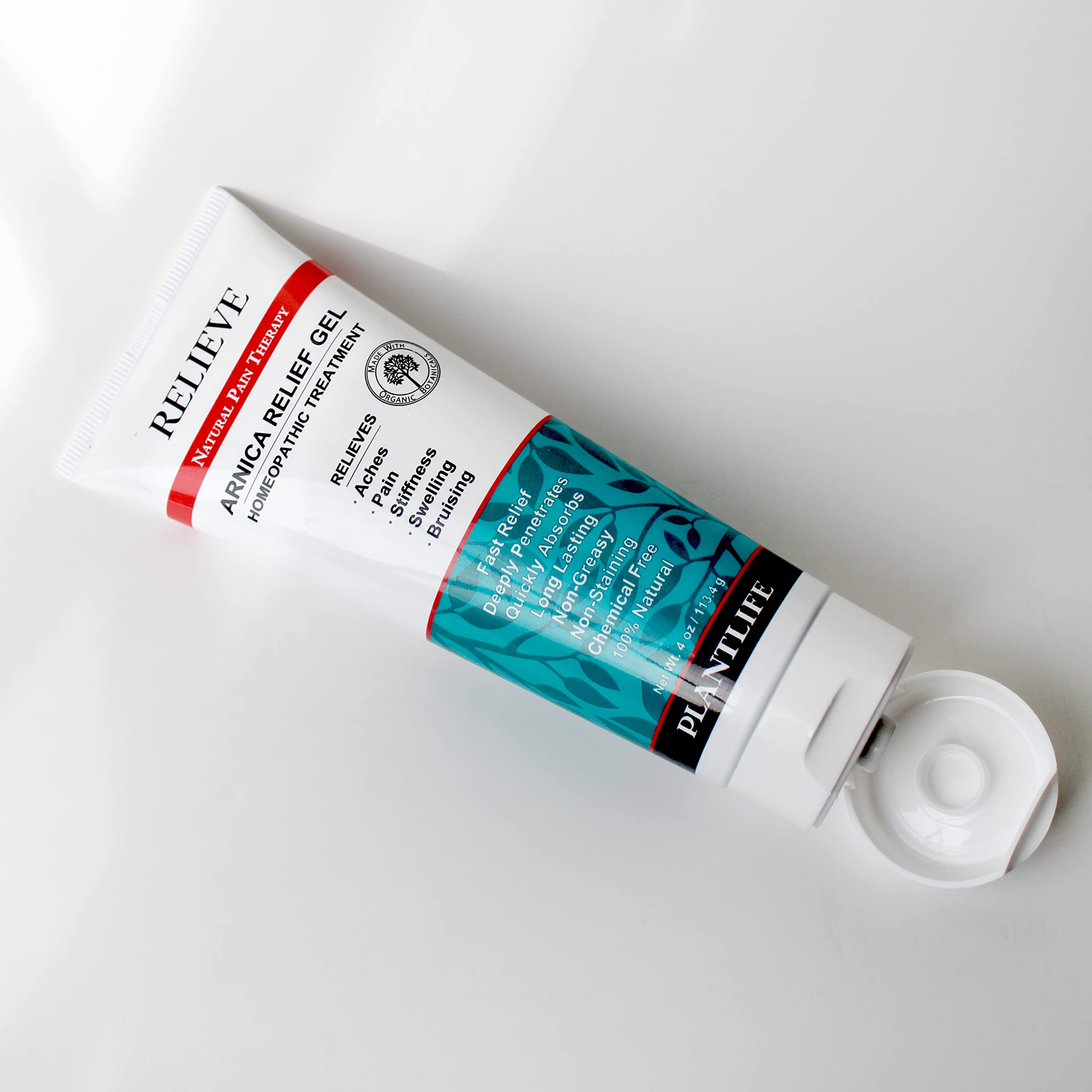 Plantlife Arnica Relieve Gel - Made with Arnica and 100% Pure Essential Oils - Relieve Products are a Homeopathic Solution for Everyday Use - Works Quickly and Effectively - Made in California Plantlife buy supplements canada