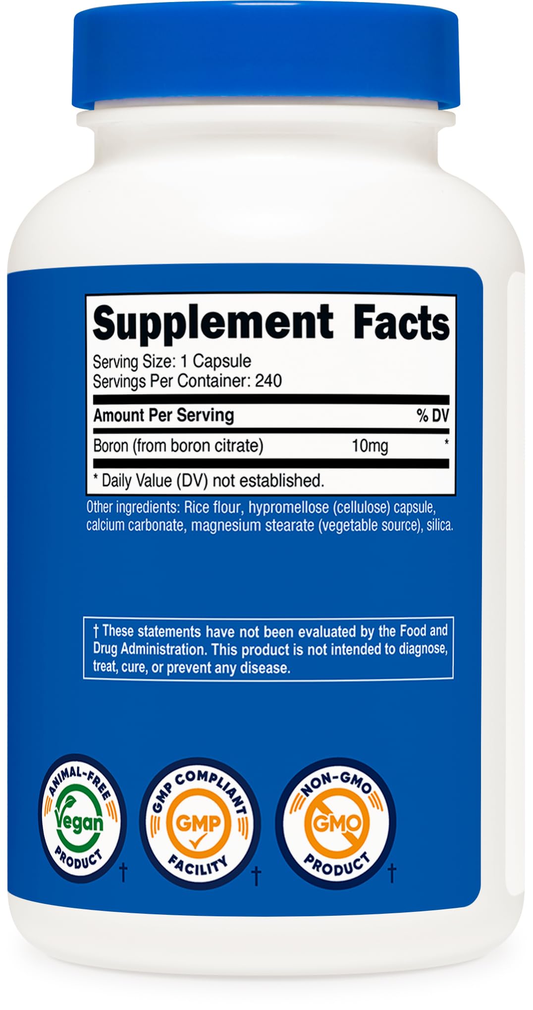 Nutricost Boron Capsules 10mg, 240 Vegetarian Capsules, Gluten Free and Non-GMO Nutricost buy supplements canada