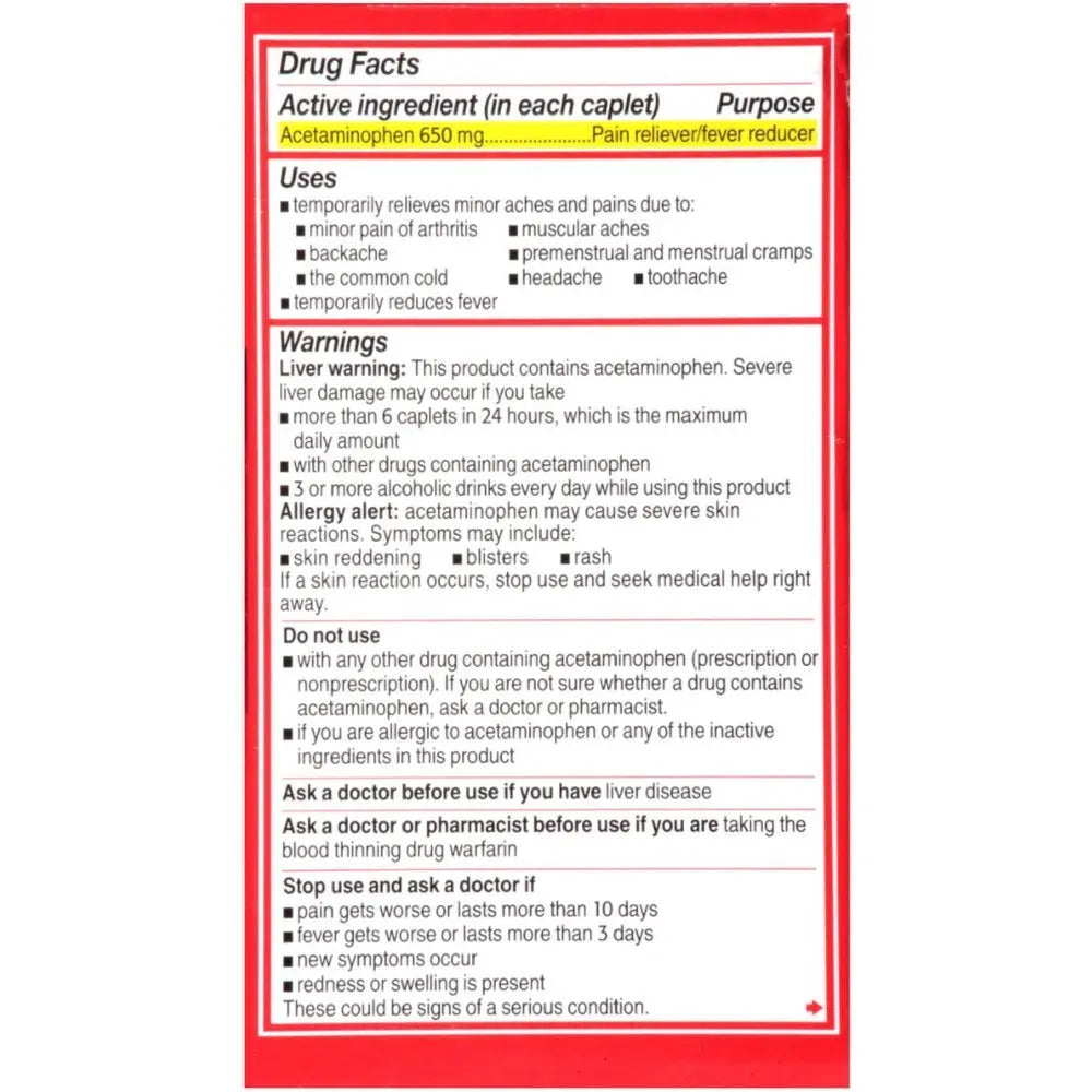 Tylenol 8 Hour Arthritis Pain Reliever Fever Reducer Extended Release Caplet, 225 Count Tylenol buy supplements canada