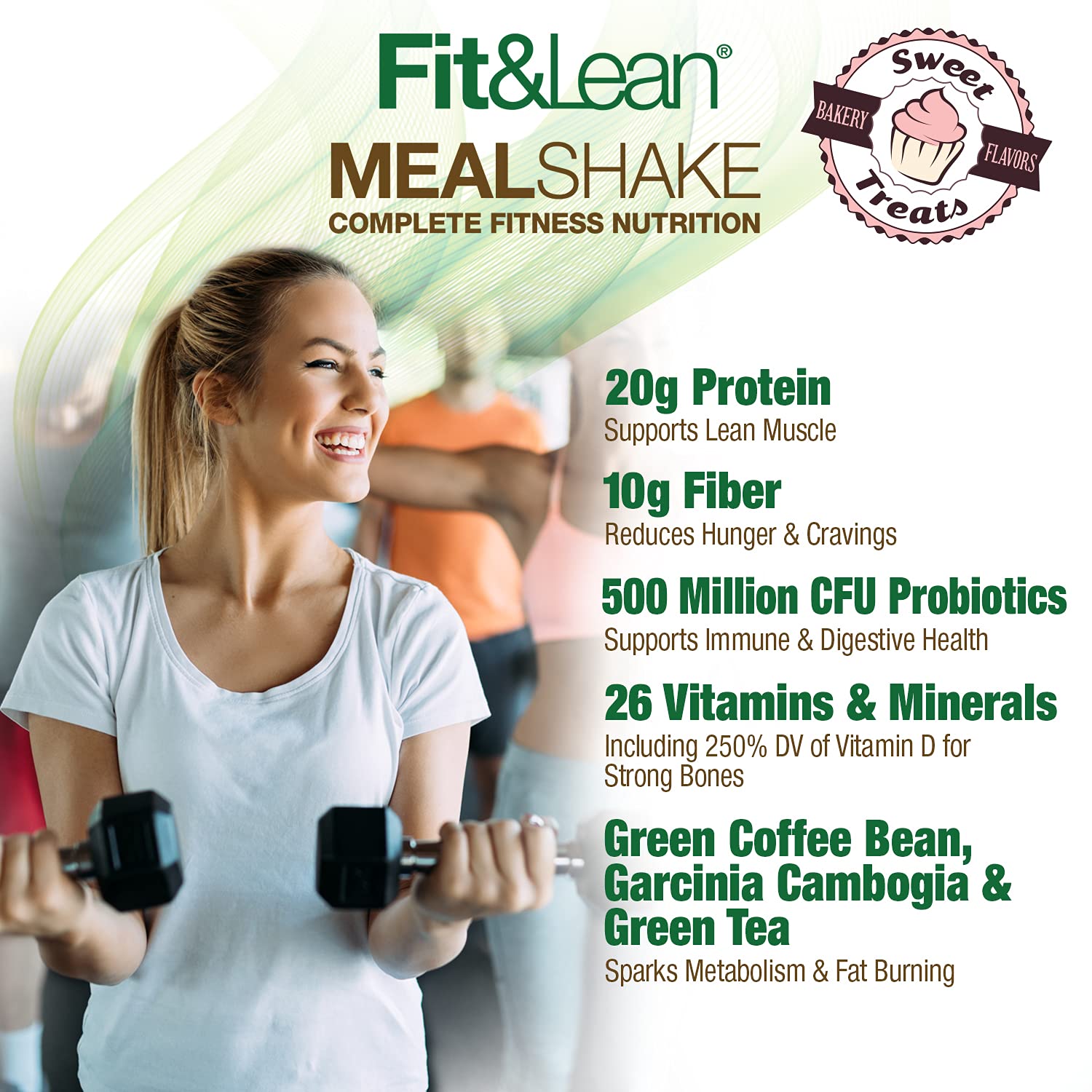 Fit & Lean Meal Shake Meal Replacement with Protein, Fiber, Probiotics and Organic Fruits Fit & Lean buy supplements canada