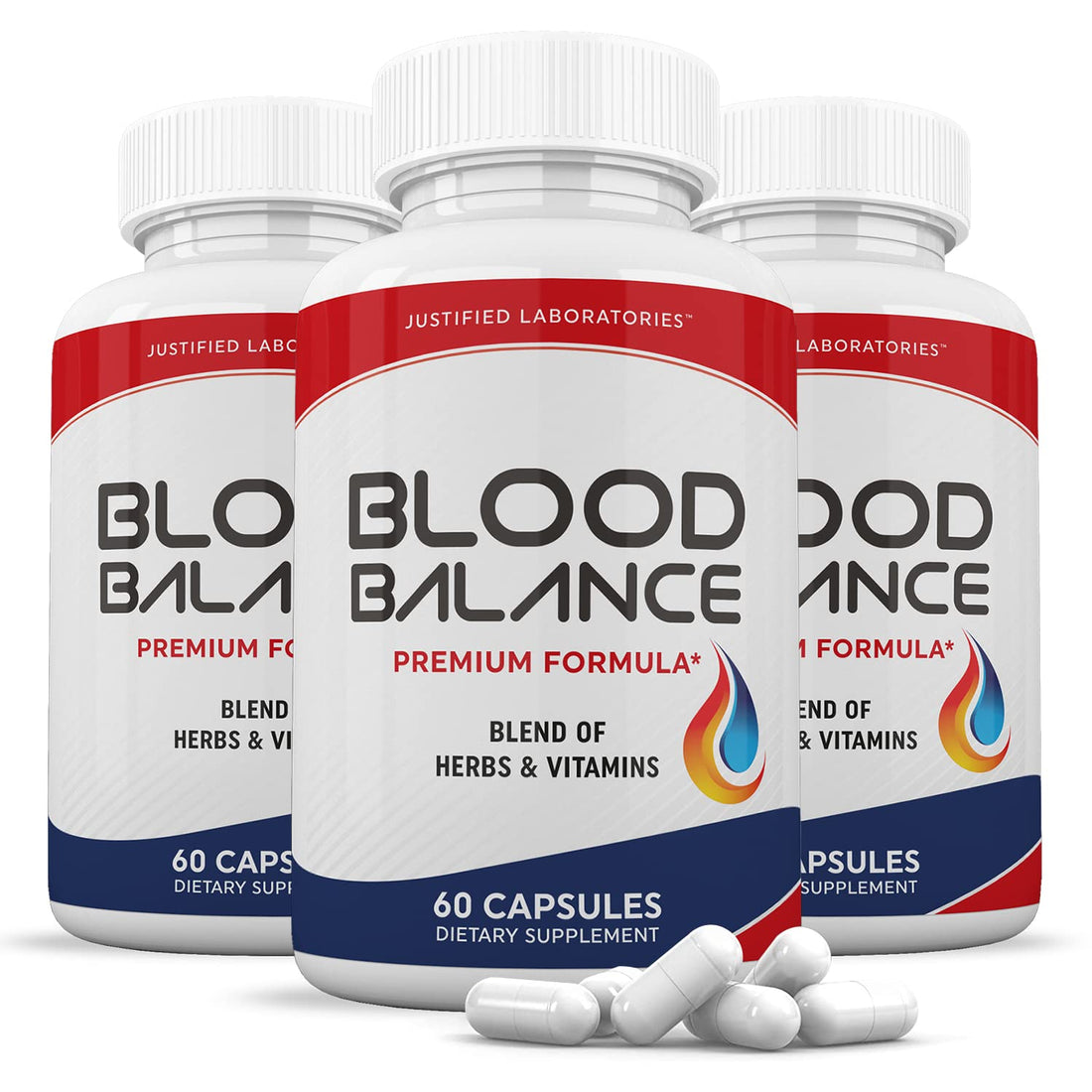 (3 Pack) Blood Balance Advanced Formula 620MG Supplement Pills 180 Capsules Justified Laboratories buy supplements canada