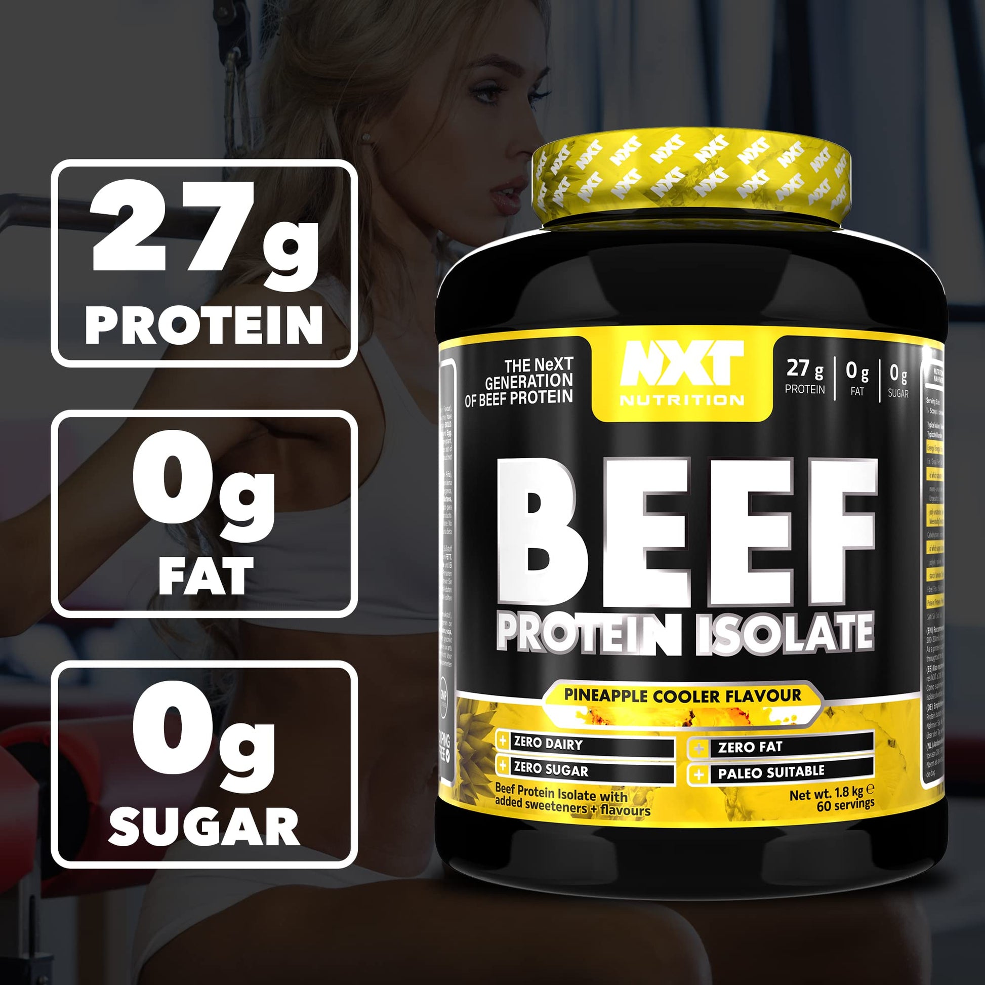 NXT Nutrition Beef Protein Isolate Powder - Protein Powder High in Natural Amino Acids NXT Nutrition buy supplements canada