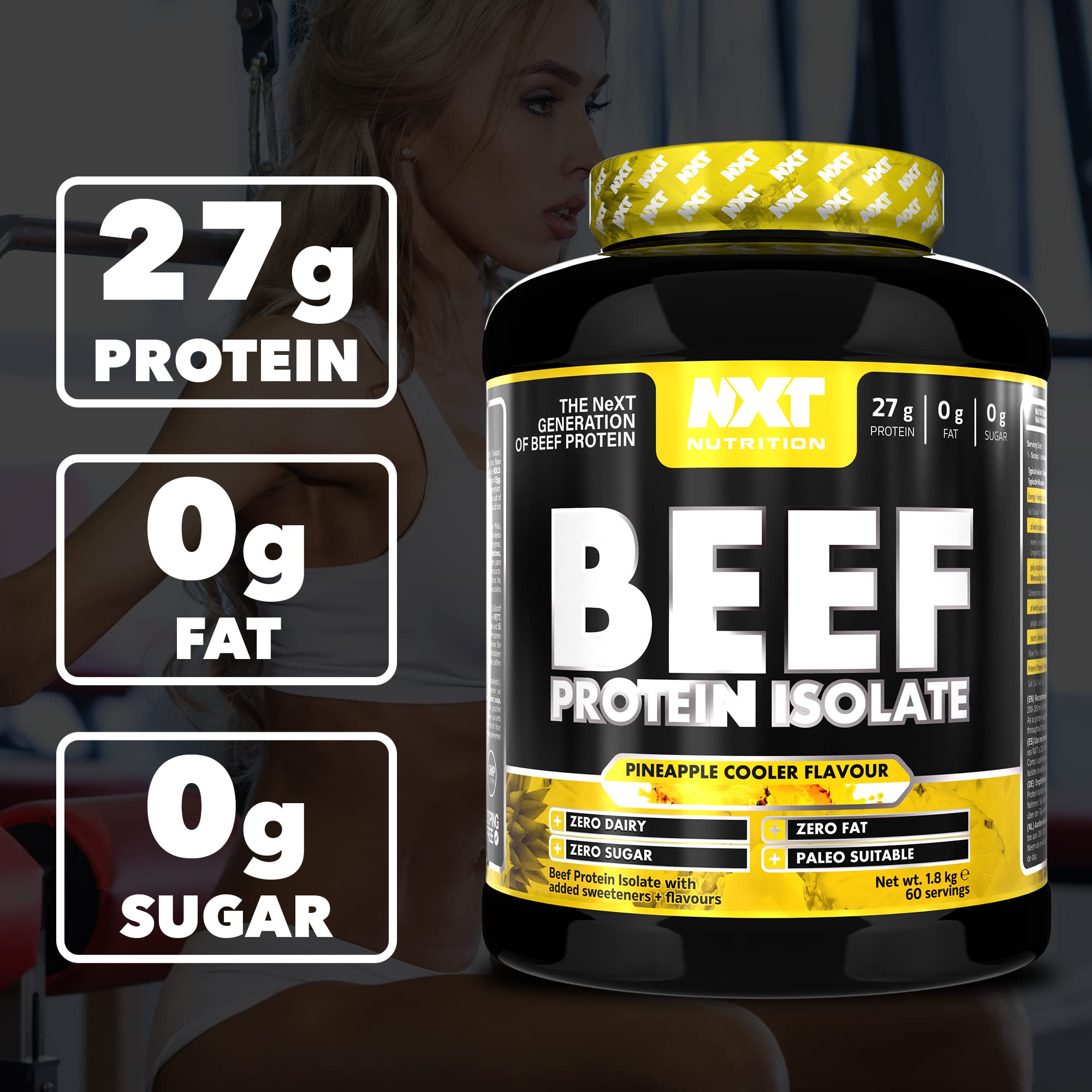 NXT Nutrition Beef Protein Isolate Powder - Protein Powder High in Natural Amino Acids NXT Nutrition buy supplements canada