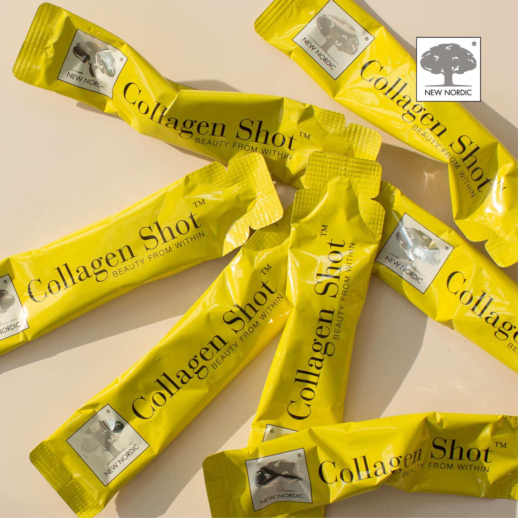 New Nordic Collagen Shot High-Absorbency Premium Liquid Daily Sachets - 15x Hydrolysed Shots - Freshwater Marine Collagen New Nordic Ltd buy supplements canada
