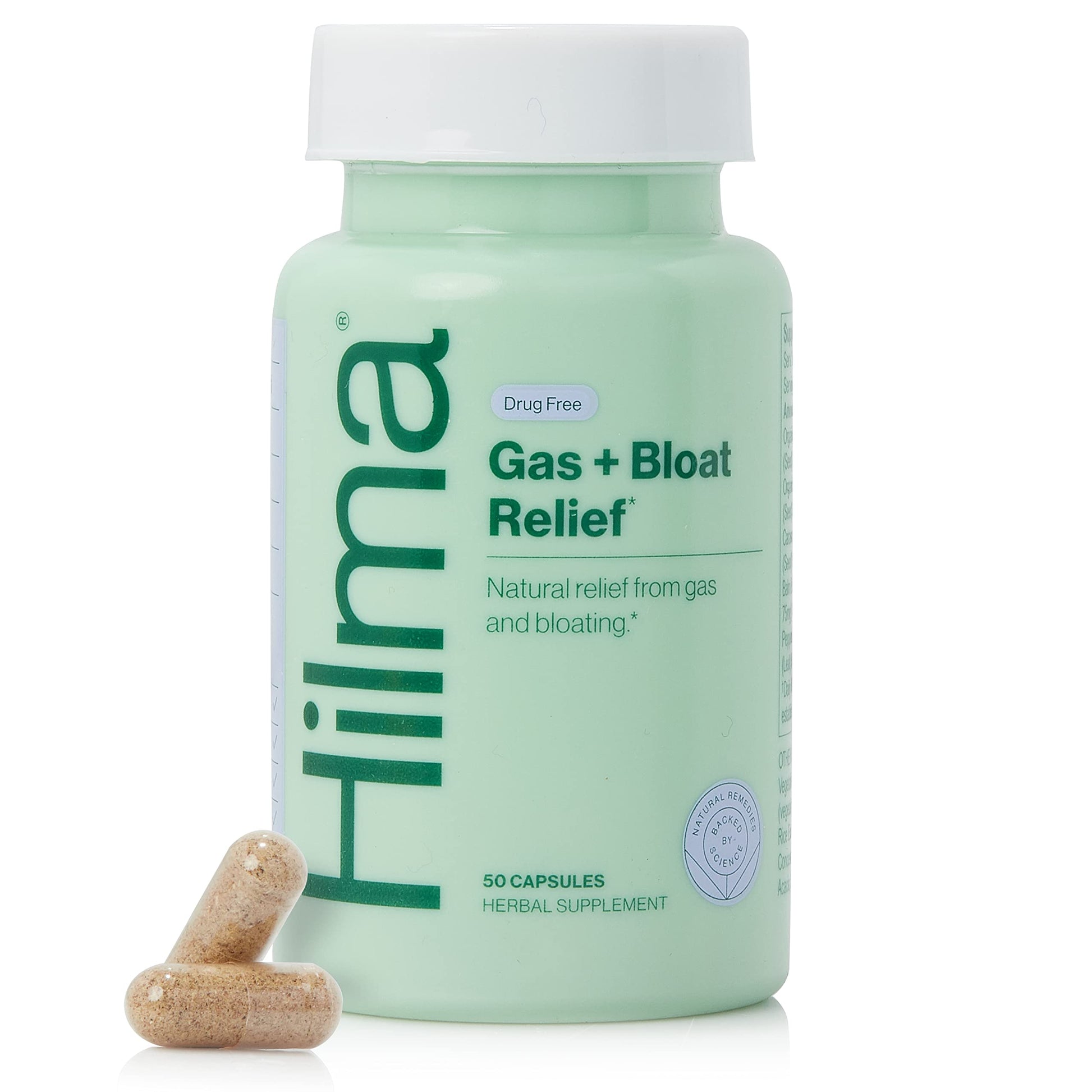 Hilma Natural Gas & Bloating Relief - with Lemon Balm, Fennel & Peppermint Leaf - Doctor Hilma buy supplements canada