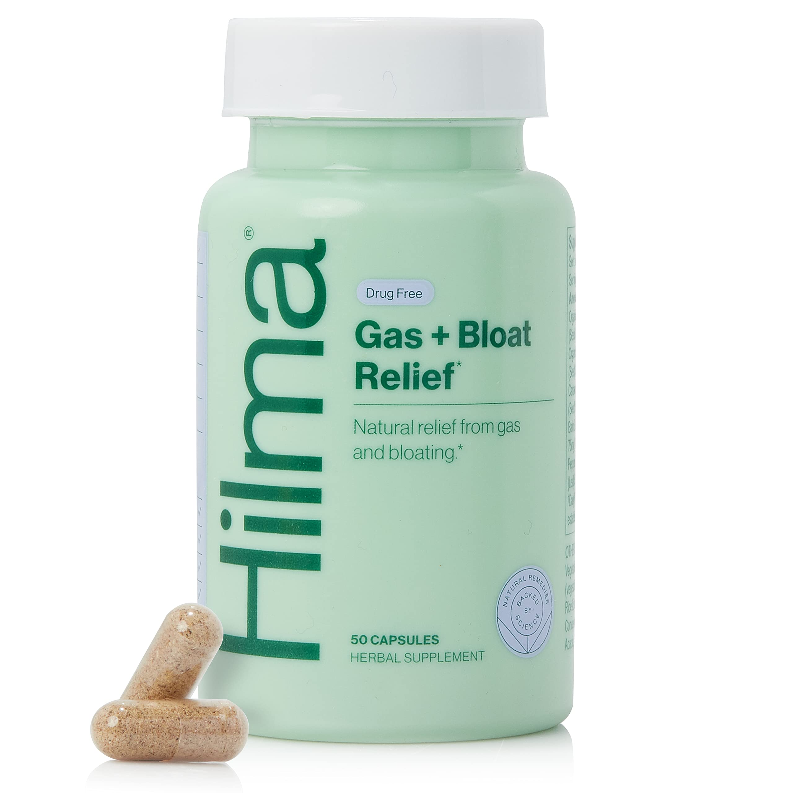 Hilma Natural Gas & Bloating Relief - with Lemon Balm, Fennel & Peppermint Leaf - Doctor Hilma buy supplements canada