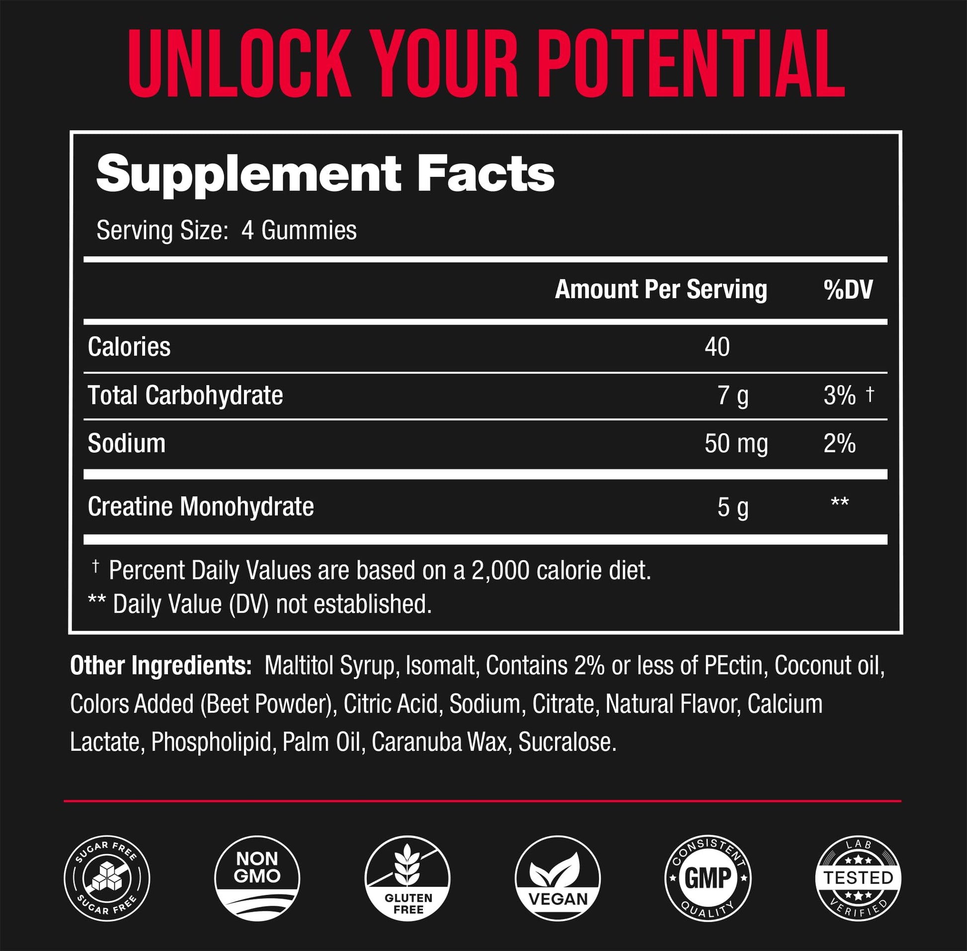 NutraChamps 120 Creatine Gummies for Men & Women - 5g Sugar Free Chewable Creatine Monohydrate Gummies - Supports Protein Synthesis, Muscle Recovery & Workout Performance NutraChamps buy supplements canada