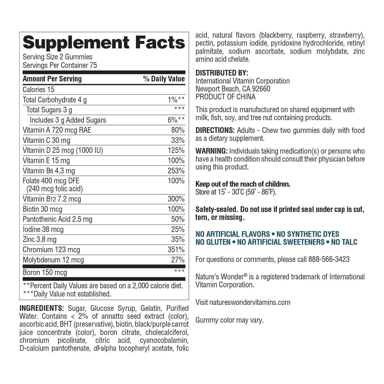 Nature's Wonder Men's Multivitamin Gummies, Supports Immune Health, Energy, Metabolism and Muscles with Vitamins A,C,D,B6,B12 Nature's Wonder buy supplements canada