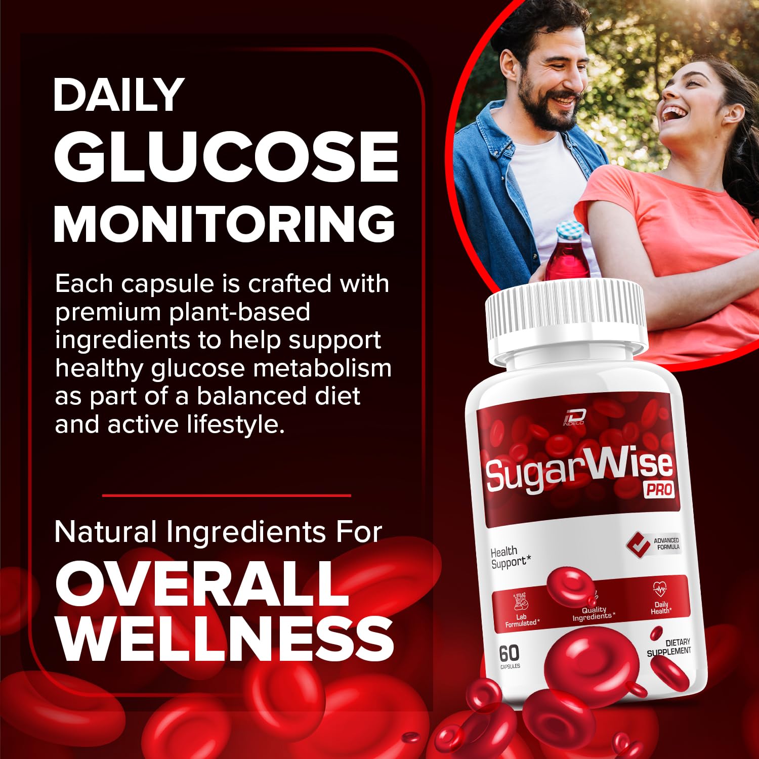 SugarWise Capsules – SugarWise Pro Natural Blend Daily Health Vitamins Supplement (5 Pack - 300 Capsules) Indelo buy supplements canada