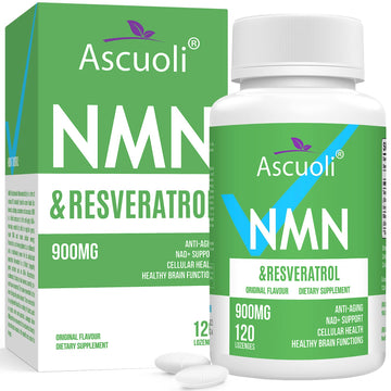 Sublingual NMN 500mg + Trans-Resveratrol 400mg, 3-in-1 Advanced Formula 99% Pure NMN Resveratrol Supplement for Boost* NAD, Cell, Immune, Energy & Muscle, Anti-Aging, 120 Lozenges (120-Day Supply) Ascuoli buy supplements canada