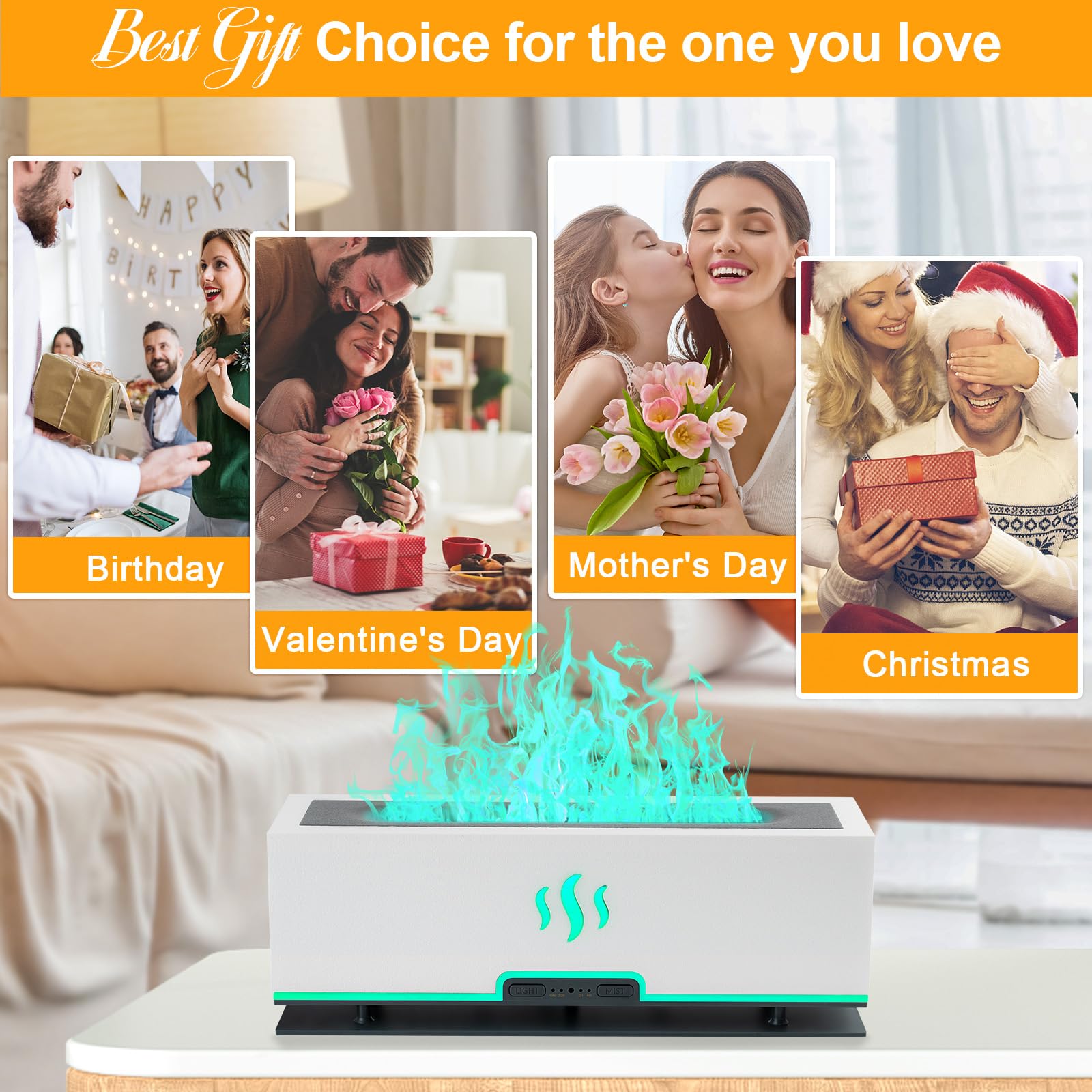 WENPHONE Upgraded 7 Color Essential Oil Diffusers, Flame Air Aroma Diffuser Humidifier, 200ml WENPHONE buy supplements canada