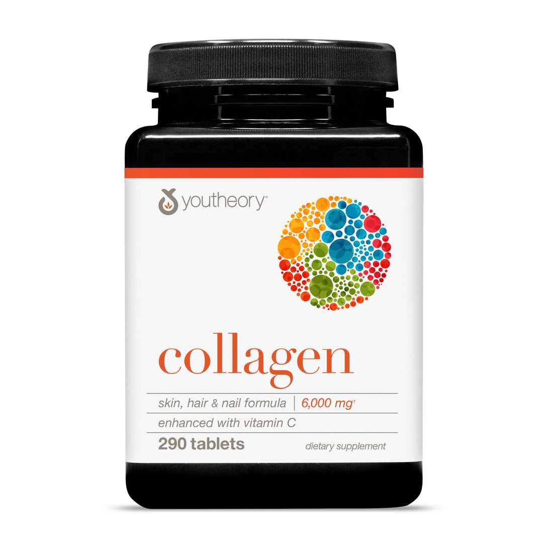 Youtheory Advanced Collagen - 6,000 mg Hydrolyzed Collagen Peptides - Includes Antioxidants & Contains Vitamin C - Hair Growth, Nails, Joint Health & Bone Support* - 290 Tablets (48-Day Supply) Youtheory buy supplements canada
