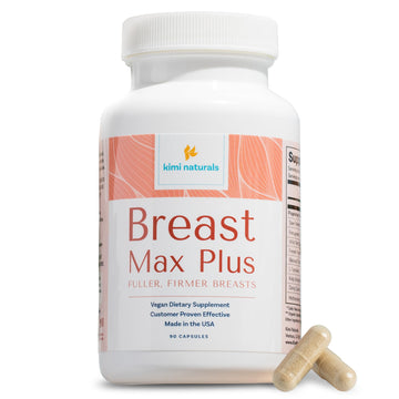 KIMI Naturals Breast Max Plus - Breast Enhancement Pills | Breast Enlargement Supplements with Fenugreek, Breast Growth, Supports Breast Firmness | 90 Capsules KIMI buy supplements canada