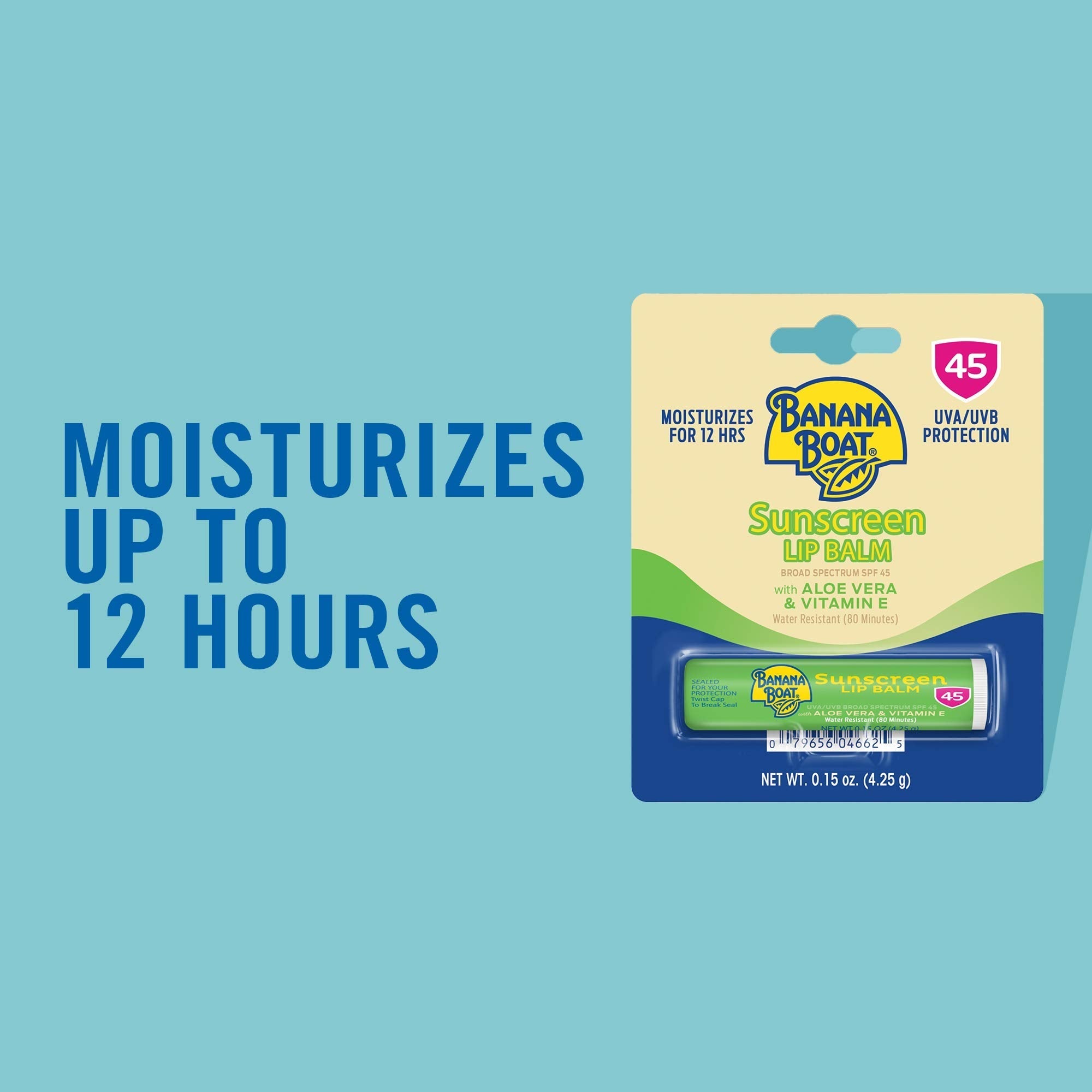 Banana Boat SPF Lip Balm with Aloe Vera & Vitamin E,0.15oz | Beach Essentials,Moisturizing Lip Sunscreen SPF 45 Banana Boat buy supplements canada