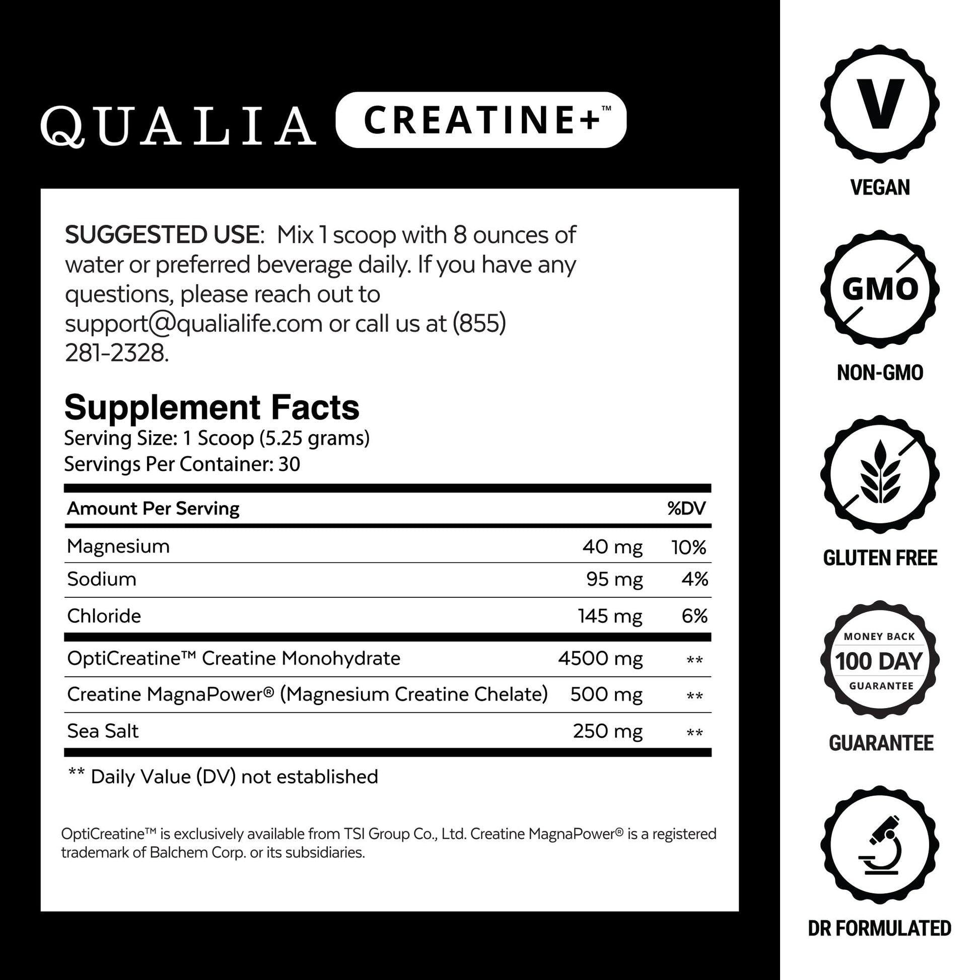 Qualia Creatine | Advanced Creatine Complex | 2 Sources + Magnesium | Optimized Absorption | Muscle Performance, Brain Function, & Healthy Aging (30 Servings) QUALIA LIFE SCIENCES buy supplements canada