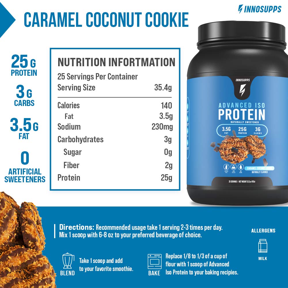InnoSupps Advanced Iso Protein | 100% Whey Isolate Protein Powder | No Artificial InnoSupps buy supplements canada