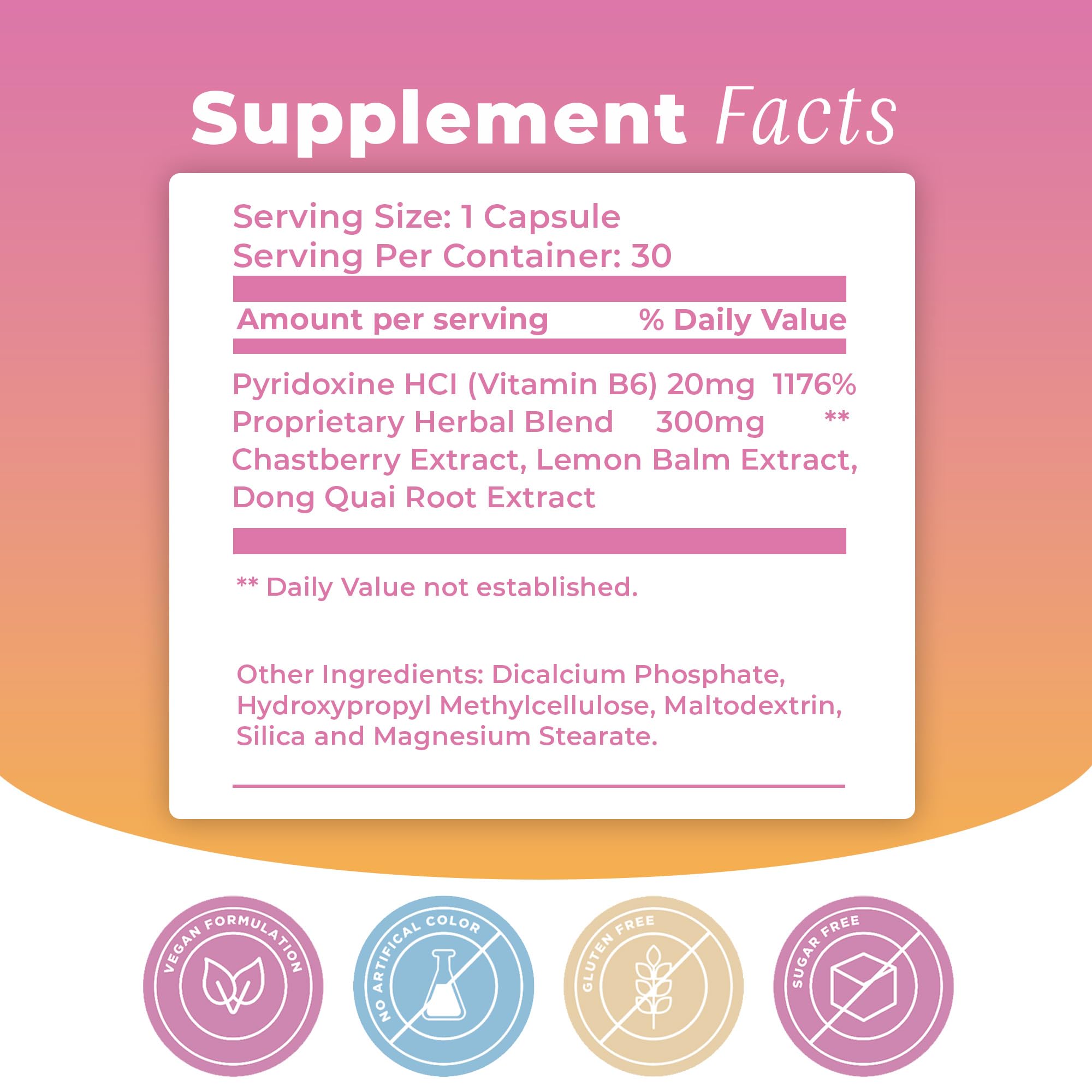 BIOTOPLEVEL PMS Support Supplement for Women & PMS Relief, Hormone Balance & Menstrual Period Relief for Cramps, Bloating & Mood Swings with Chasteberry, Vitamin B6, Lemon Balm, Dong Quai, 30 Count BIOTOPLEVEL buy supplements canada