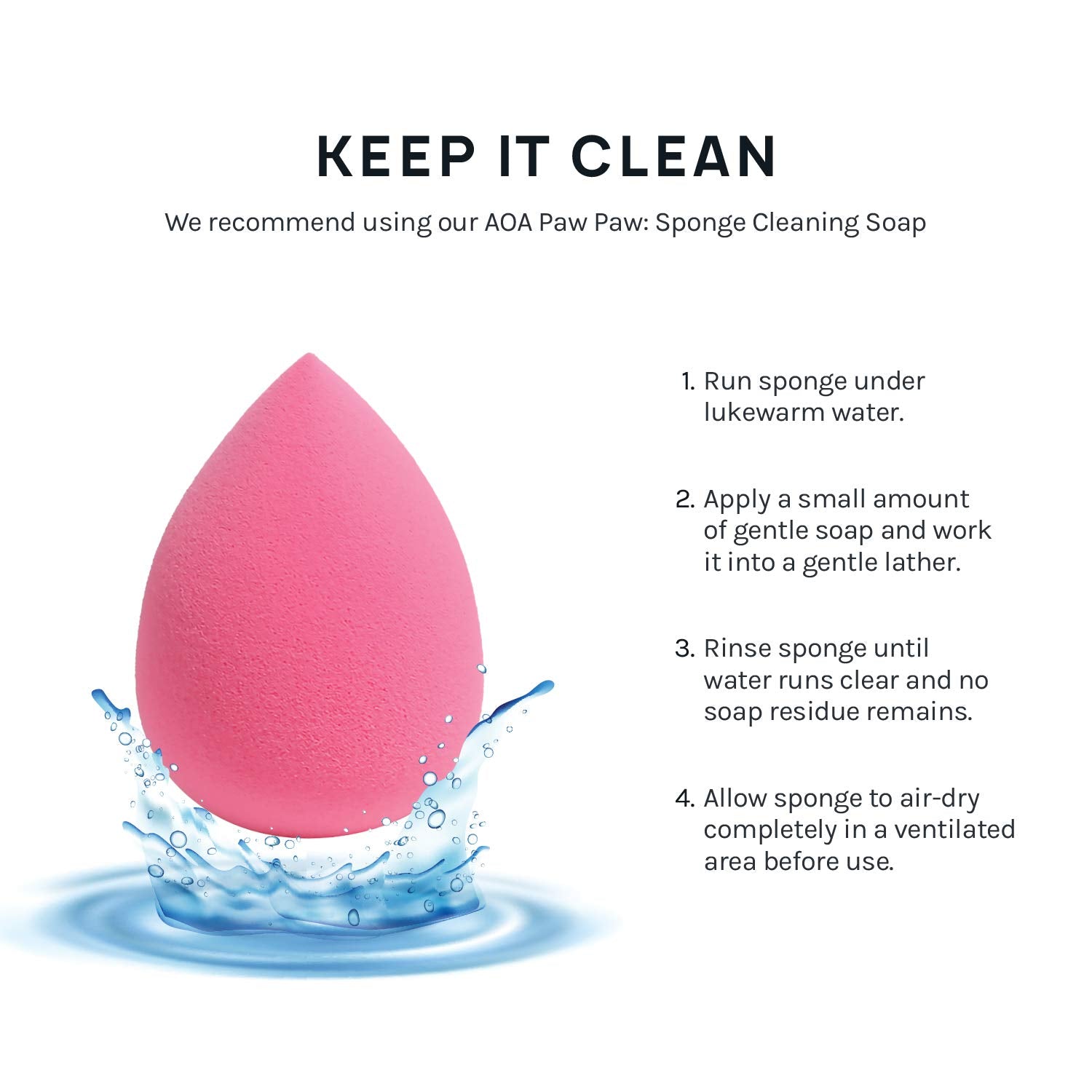 AOA Studio Collection makeup Sponge Set Latex Free and High-definition Set of 6 makeup Wonder blender For Powder Cream and Liquid, Super Soft Wonder Beauty Cosmetic AOA STUDIO buy supplements canada