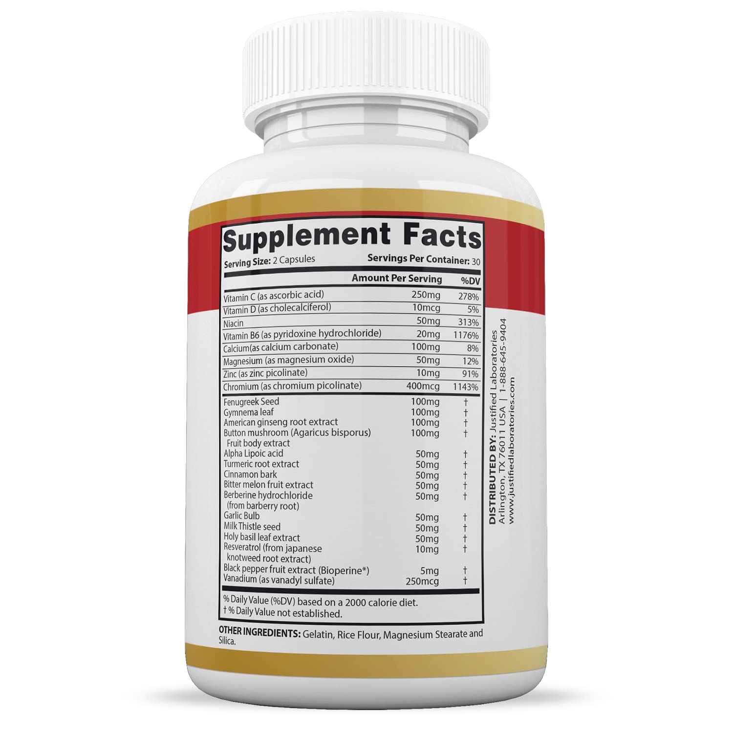 Justified Laboratories (3 Pack Blood Balance Max 1295MG Formula Supplement Pills Justified Laboratories buy supplements canada