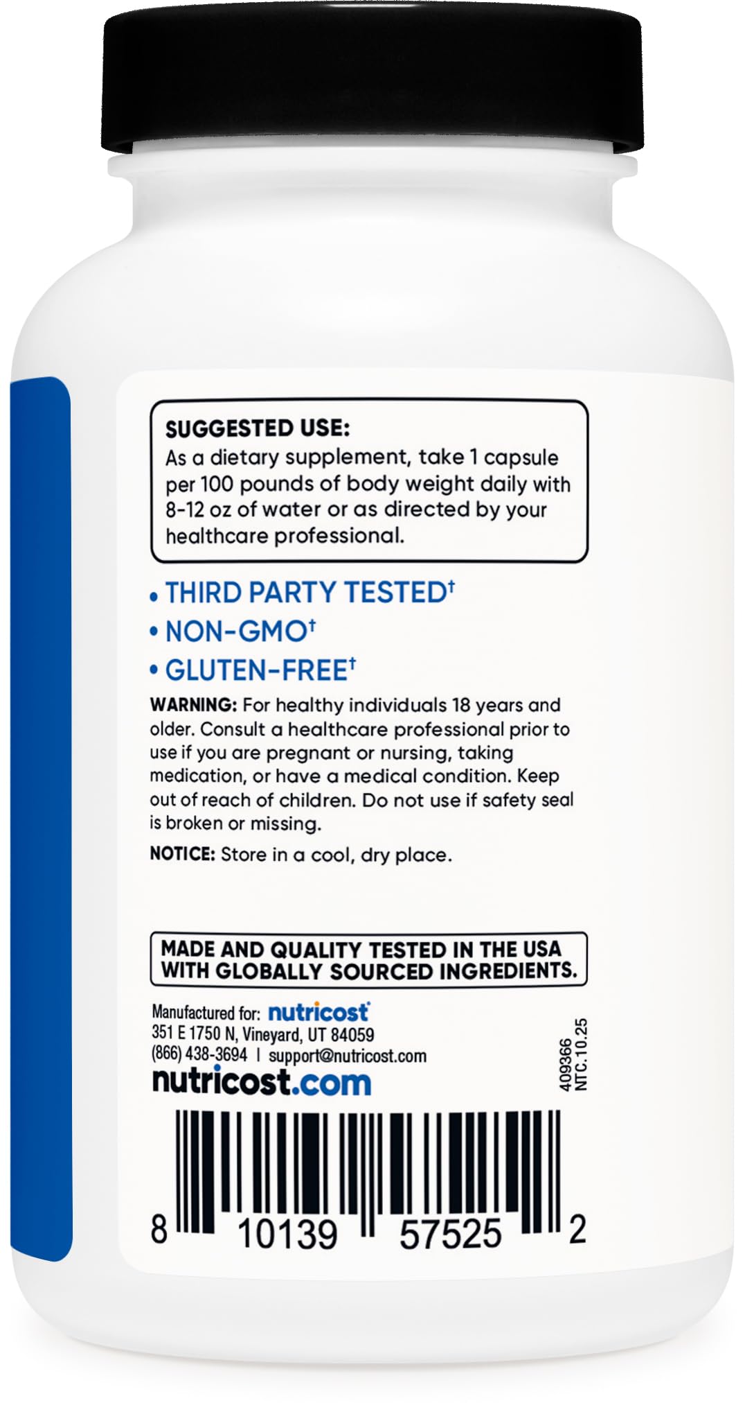 Nutricost Creatine HCl 120 Capsules - Made with CON-CRET Creatine, 750 MG Per Capsule Nutricost buy supplements canada