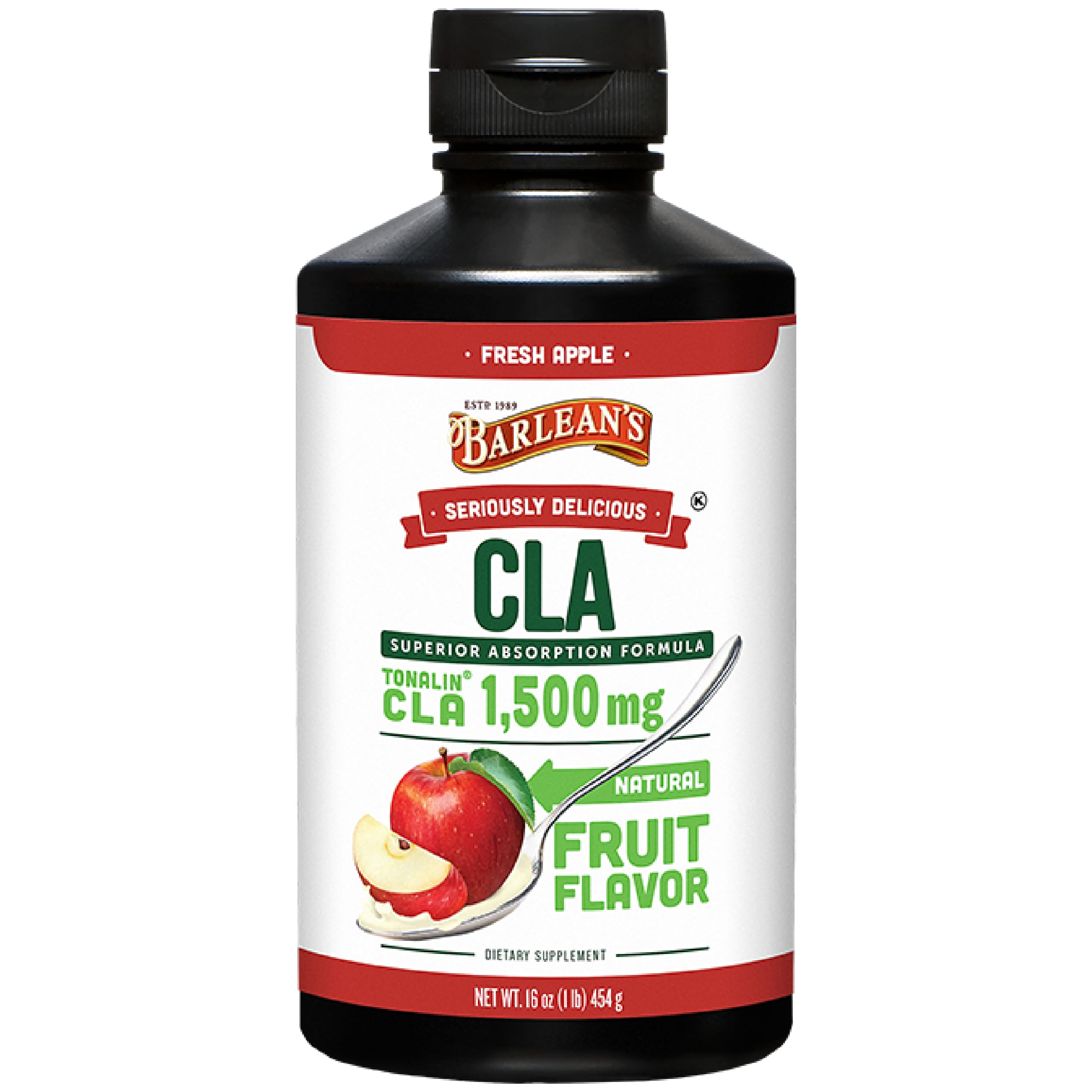 Barlean's Fresh Apple with 1,500 mg of Tonalin CLA - Gluten-Free, Vegan, Kosher Barlean's buy supplements canada