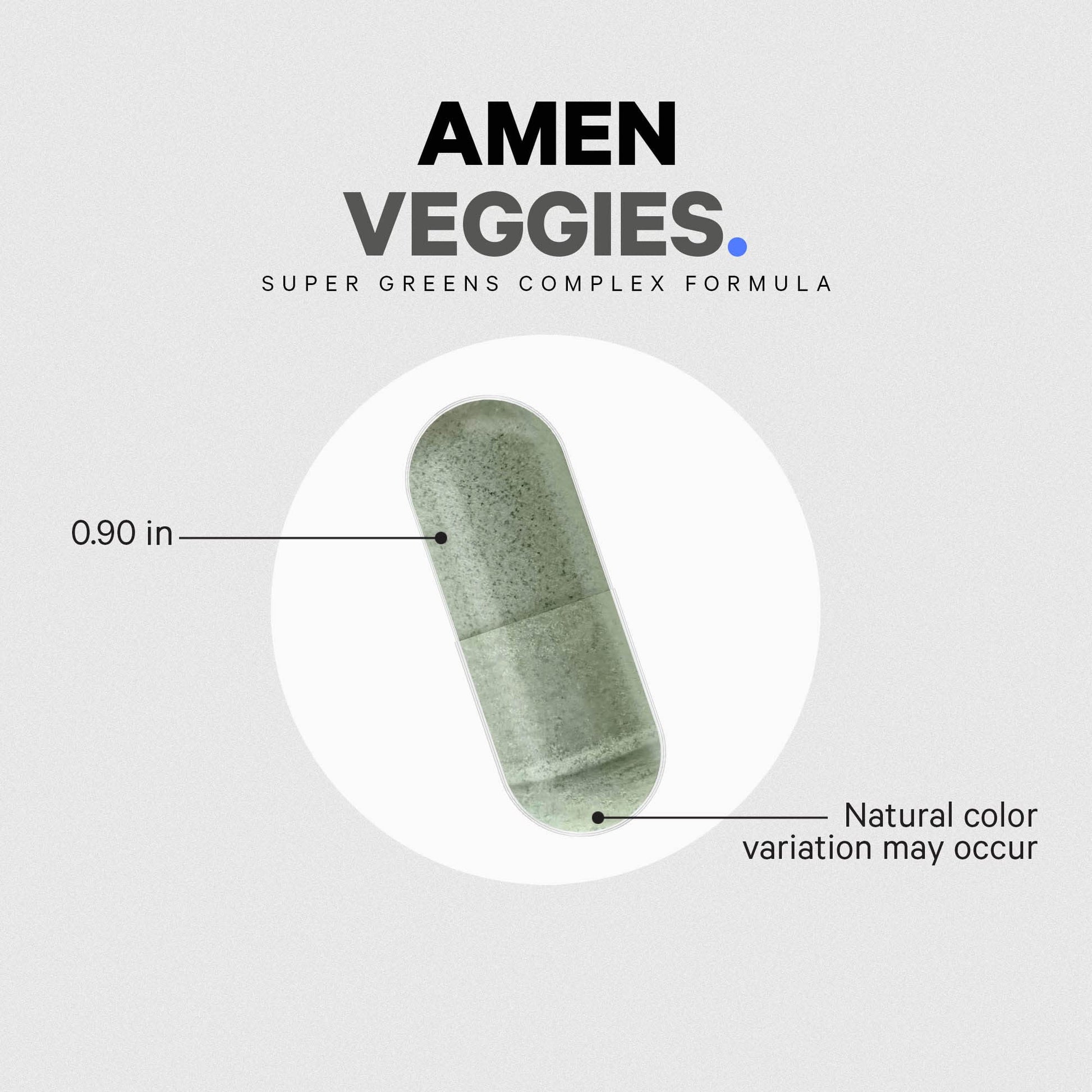 Amen Veggies, Daily Veggies Vitamins Supplement, Vegetables Vegan Blend & Whole-Food Raw Greens Multivitamin Capsules, Mushroom Complex, Superfood, Minerals, Green Vegetable Nutrients, Non-GMO, 90 ct Amen buy supplements canada