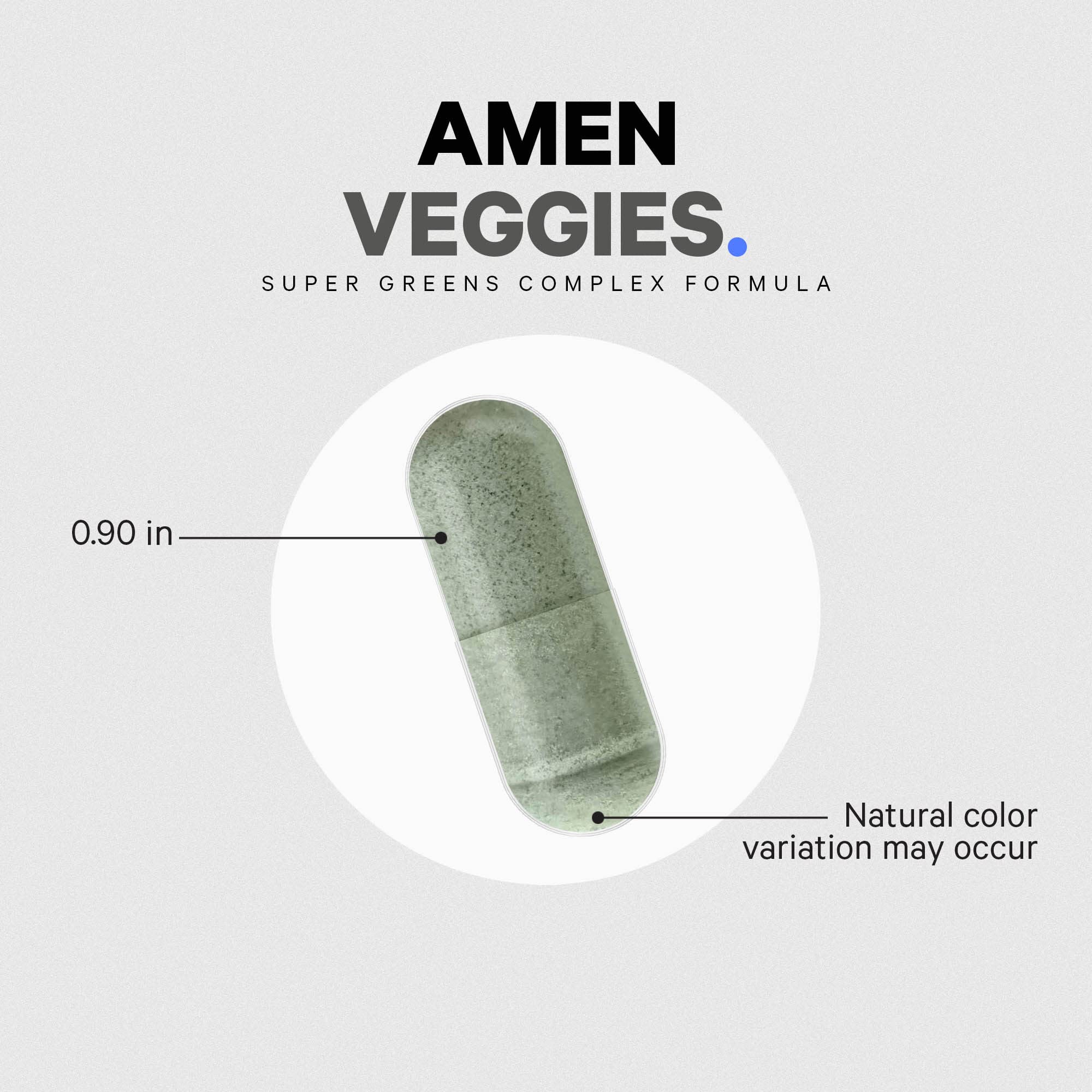 Amen Veggies, Daily Veggies Vitamins Supplement, Vegetables Vegan Blend & Whole-Food Raw Greens Multivitamin Capsules, Mushroom Complex, Superfood, Minerals, Green Vegetable Nutrients, Non-GMO, 90 ct Amen buy supplements canada