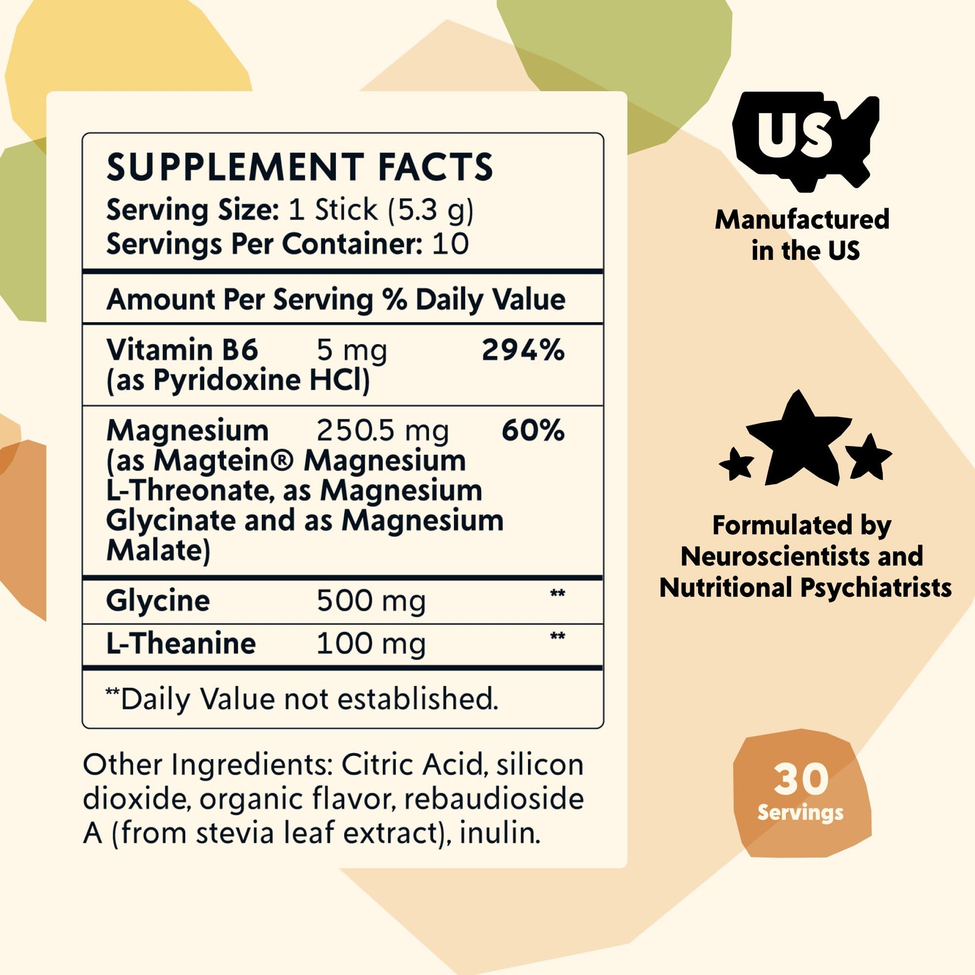 PYM Mood Magnesium Powder Packets (10-Servings) Magnesium Glycinate, L-Threonate & Malate Powder | Aid & Mood Support Supplement for Stress PYM Health buy supplements canada