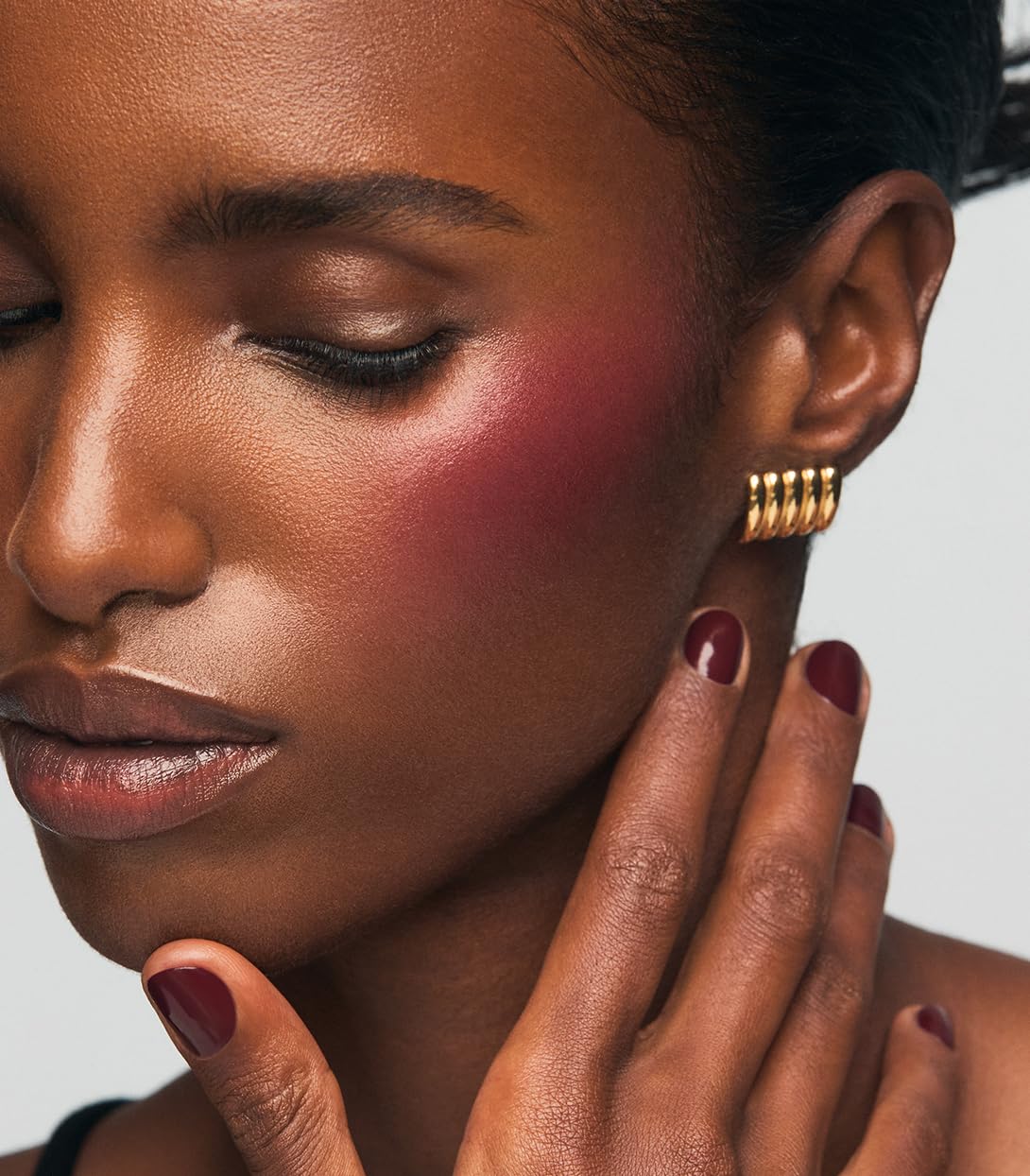 MAKE Beauty Cream Stroke Cream Blush Stick for Cheeks - Vibrant yet Natural Soft Matte Finish - Shade Rouge Moon, Berry Plum Blush Makeup MAKE buy supplements canada