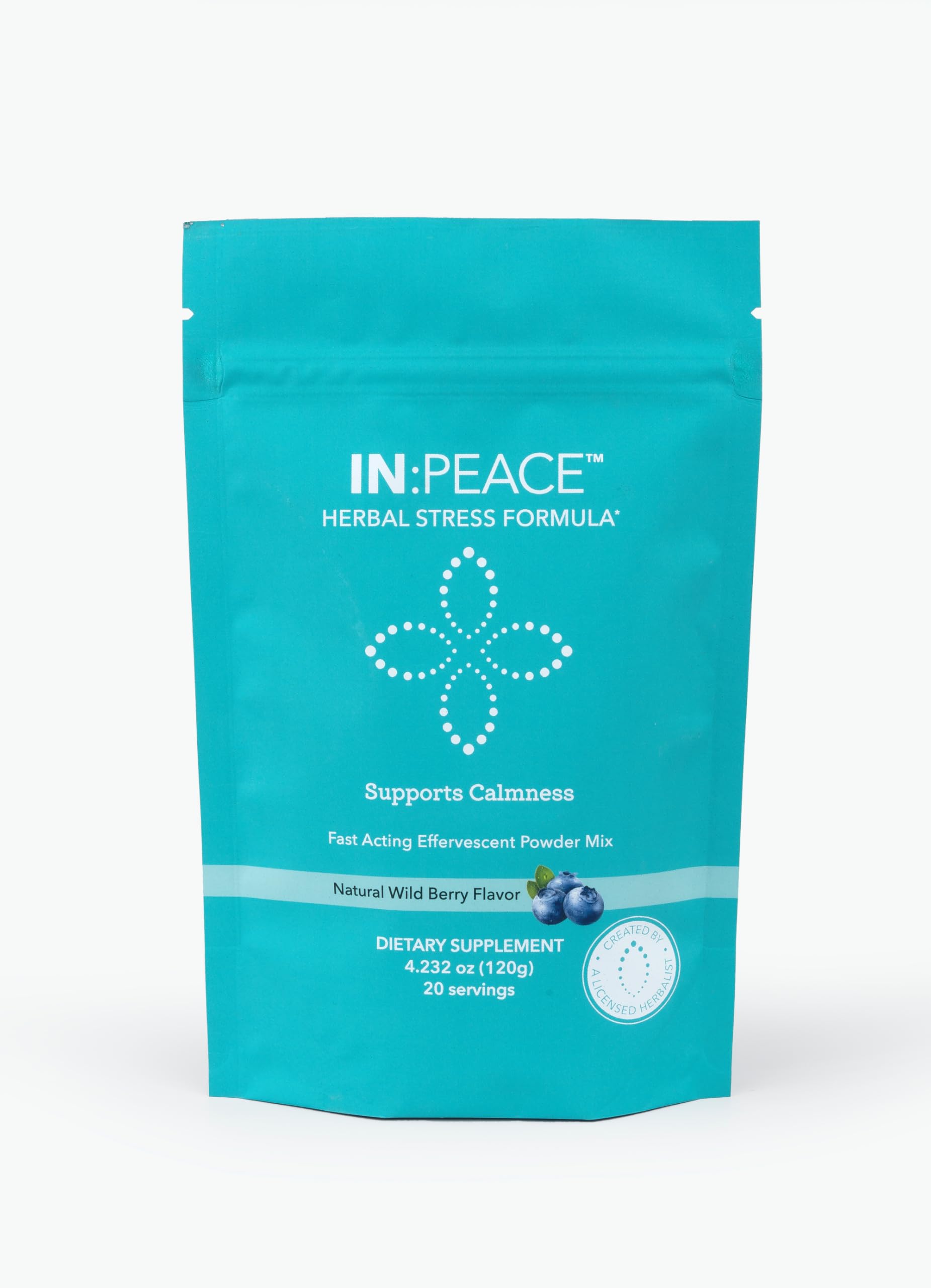 In:TotalWellness IN:Peace Herbal Calming Formula. 20 Serving Pouch, Wild Berry Flavor. 9 Herb Antioxidant + Adaptogen Blend. Clinically Proven Ingredients. Crafted by a Licensed Herbalist INTotalWellness buy supplements canada