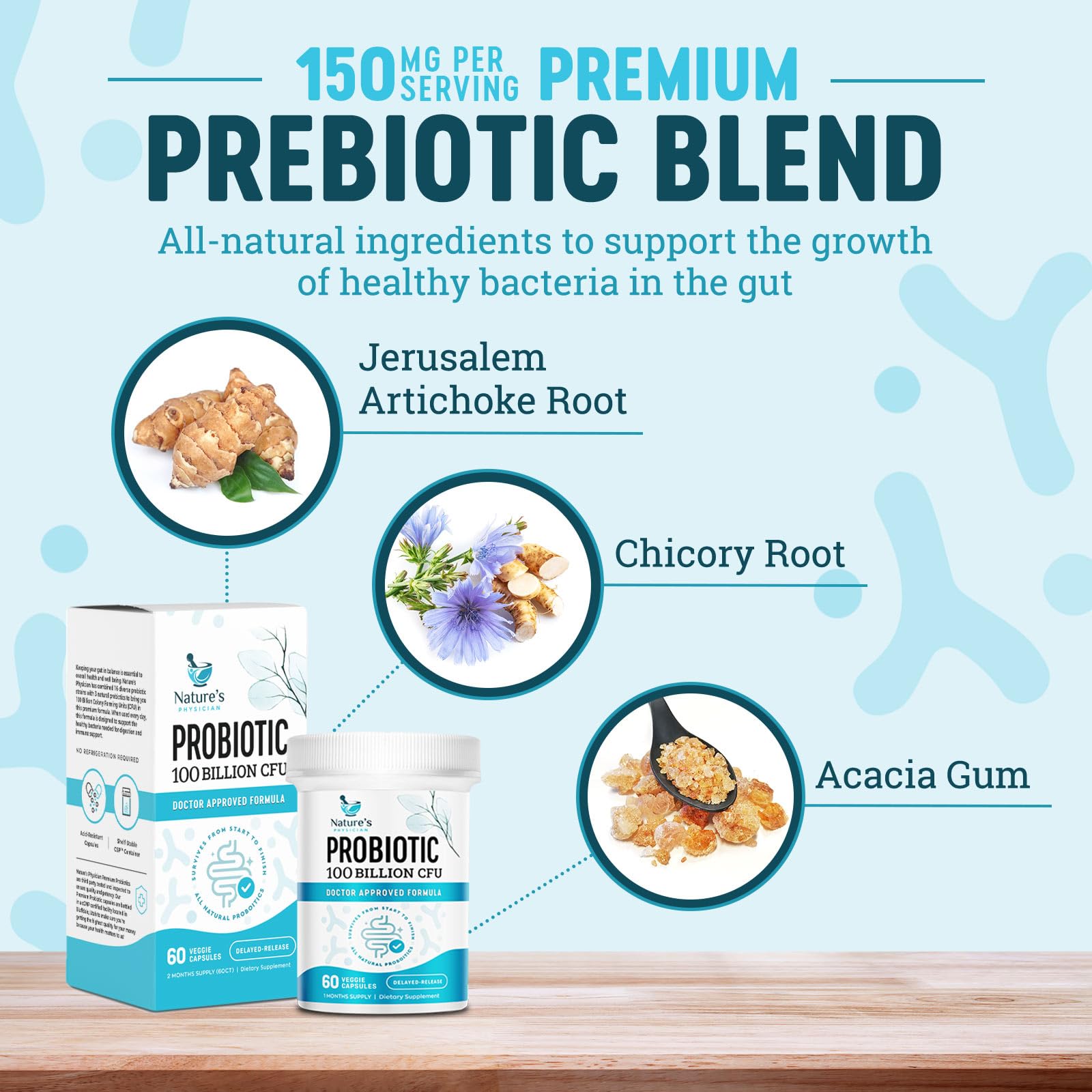 Nature's Physician Probiotics - 100 Billion CFU Per Capsule - 16 Strains + Prebiotics - Best Probiotic Supplement for Women & Men - Supports Immune, Nature's Physician buy supplements canada