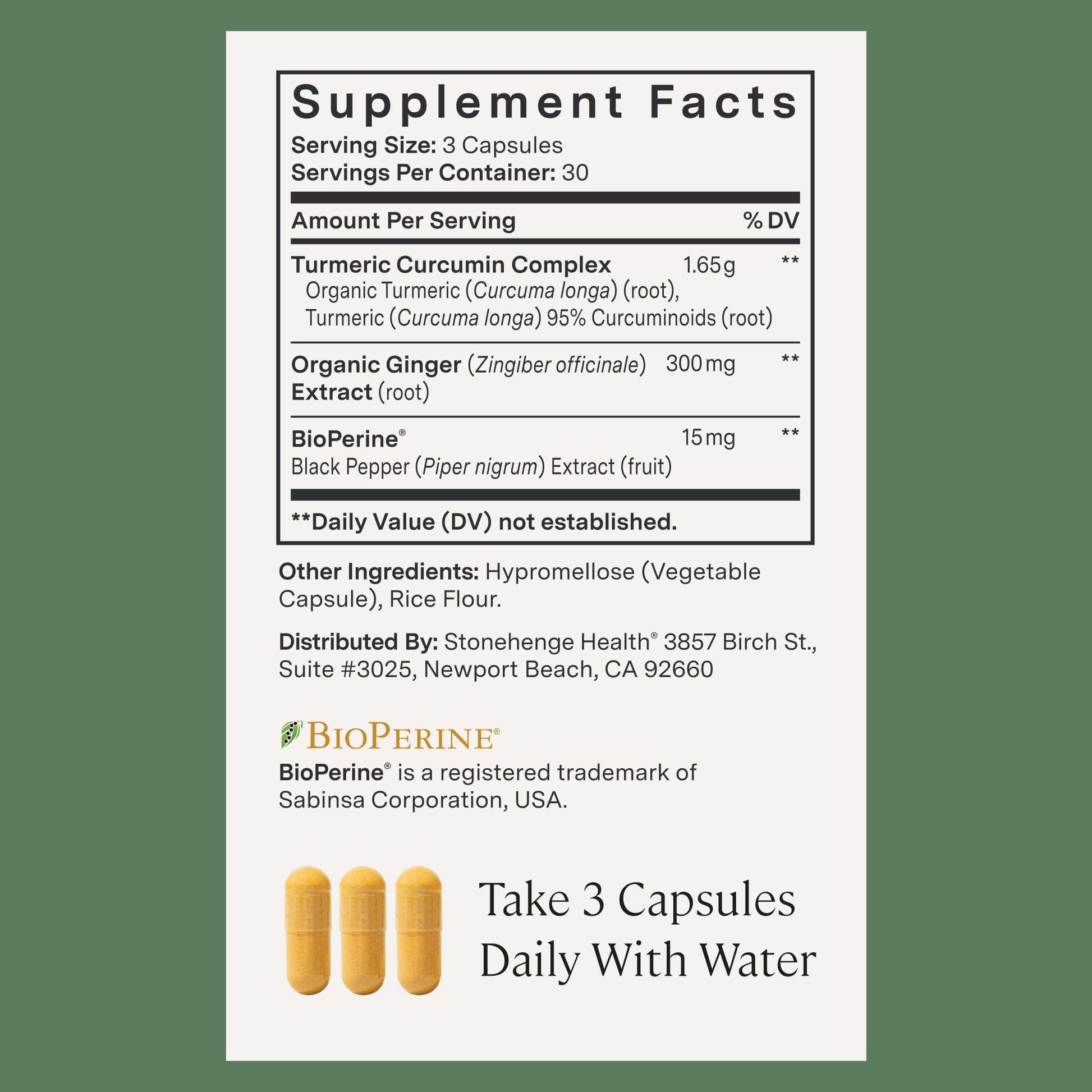 Stonehenge Health Dynamic Turmeric Curcumin with Ginger - High Potency - 1,650 mg Turmeric with 95% Curcuminoids & BioPerine, 90 Vegetarian Capsules Stonehenge Health buy supplements canada