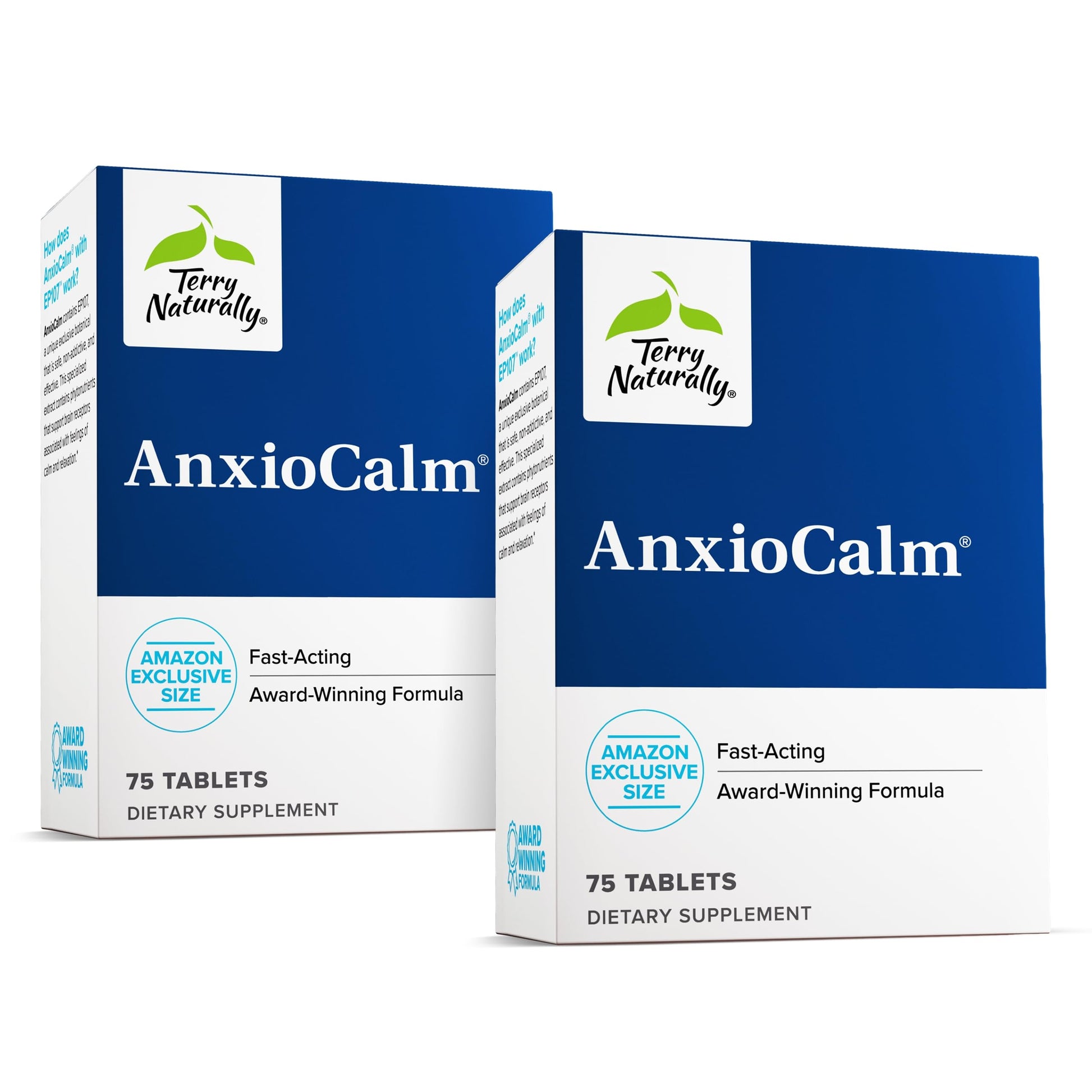 Terry Naturally AnxioCalm - Calming Support Supplement - Supports Against Occasional Tension & Aids Calm Feelings with Narrow-Leaved Coneflower - Non-Drowsy Supplement - 75 Tablets Terry Naturally buy supplements canada