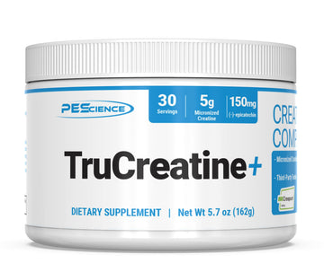 PEScience TruCreatine+ Creatine Monohydrate Powder Plus Epicatechin, Micronized Creapure Creatine for Women & Men, Supports Muscle Growth, Strength & Recovery, Cognition, 30 Servings, Unflavored PEScience buy supplements canada
