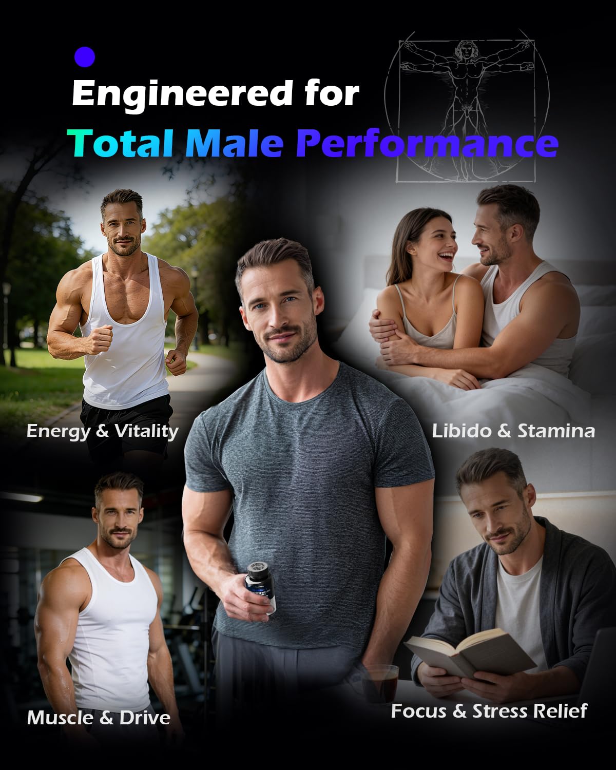 PickYouth Synergy-T Booster Supplement for Men, Total Male Performance, Liposomal Absorption System, 100% Transparency with Ashwagandha, DIM PickYouth buy supplements canada