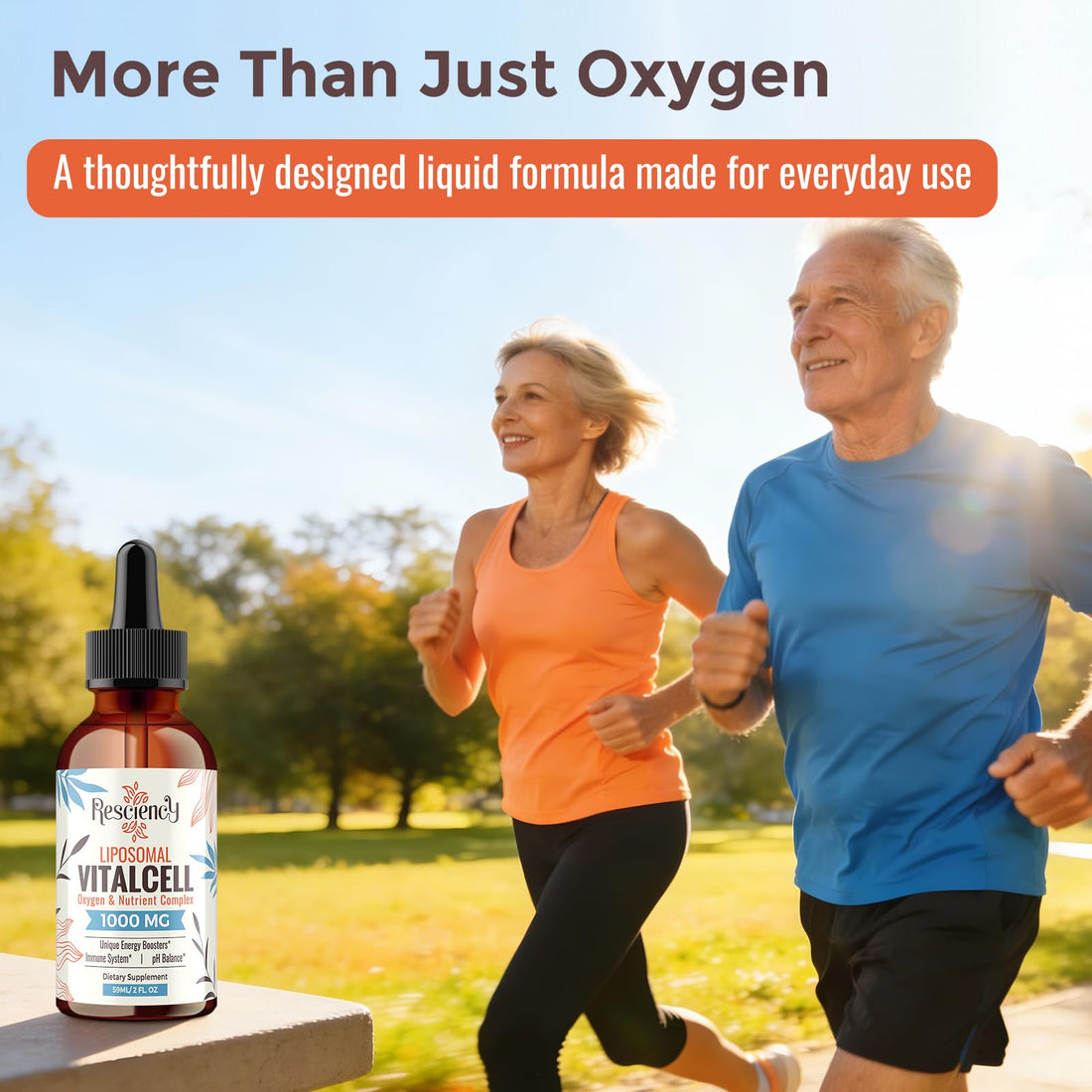 13-in-1 Liquid Oxygen Boost & Nutrient Supplement, Liposomal Optimized-Delivery Blend with Trace Minerals, Amino Acids, CoQ10, B Vitamins & Fulvic Acid, Daily Wellness Liquid Oxygen Drops, 2 fl oz Resciency buy supplements canada