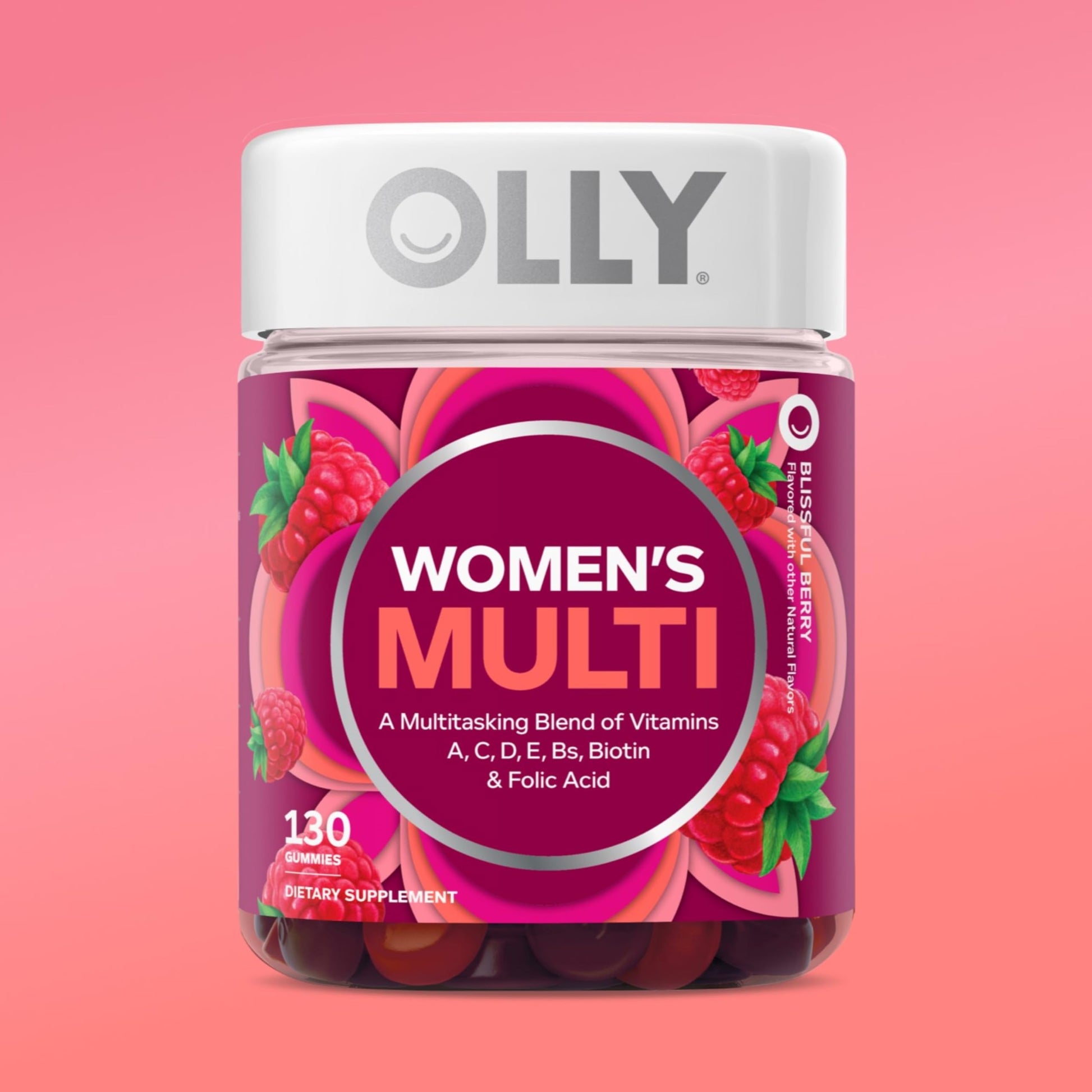 OLLY Women's Daily Multivitamin Gummy, Vitamins A, D, C, E, Biotin, Folic Acid, Adult Chewable Vitamin OLLY buy supplements canada