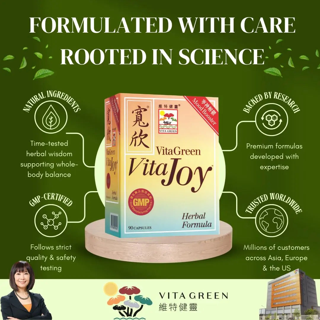 Vita Green Stress Support Supplement - Calm, Balance and Restful Nights - Promotes Relaxation and Emotional Wellness - Natural Formula to Unwind and Stay Centered - 90 Capsules Vita Green buy supplements canada