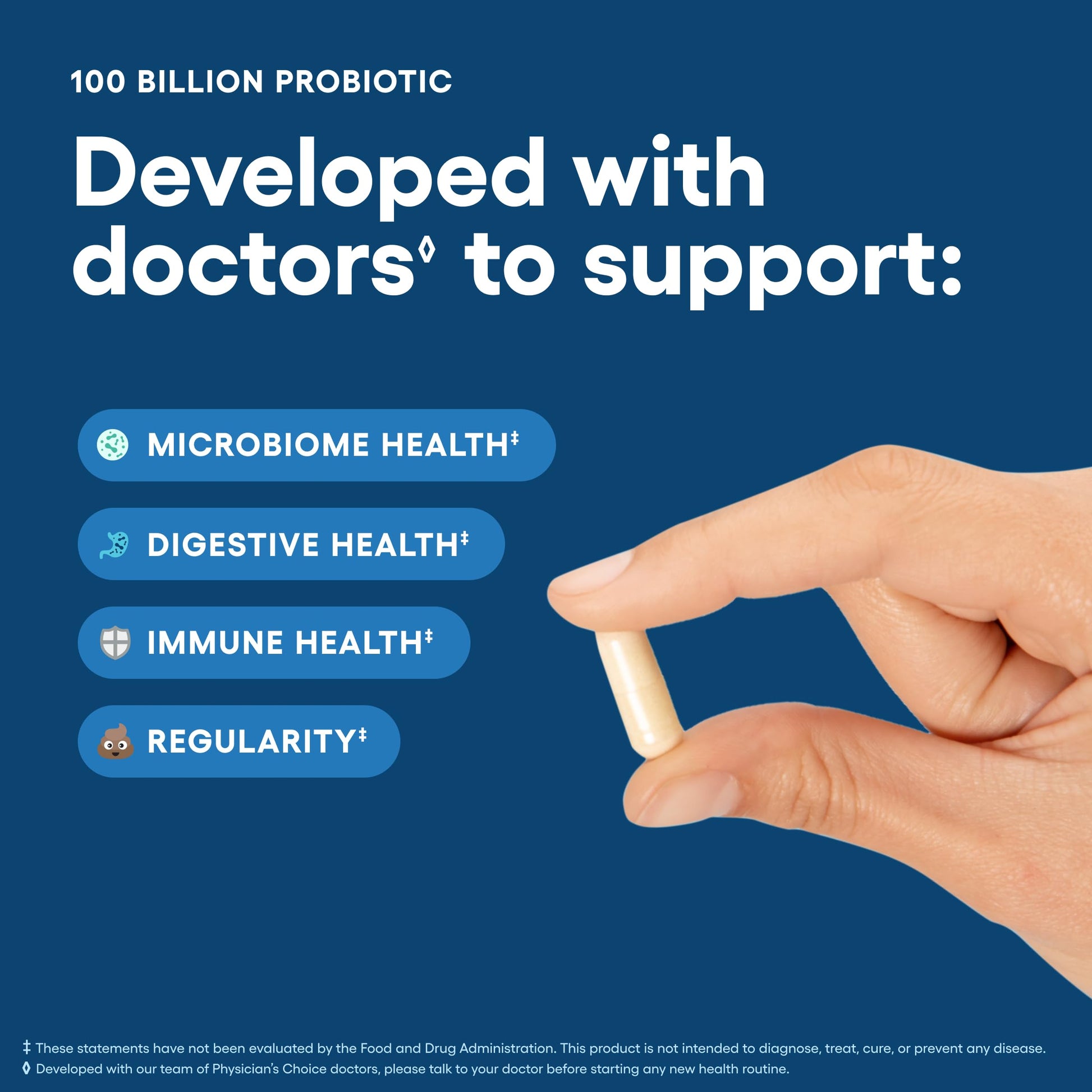 Physician's CHOICE 100 Billion Advanced Probiotic - 16 Strains + Organic Prebiotics - Digestive & Gut Health - Supports Occasional Constipation, Diarrhea, Gas & Bloating - Probiotics for Women & Men Physician's CHOICE buy supplements canada