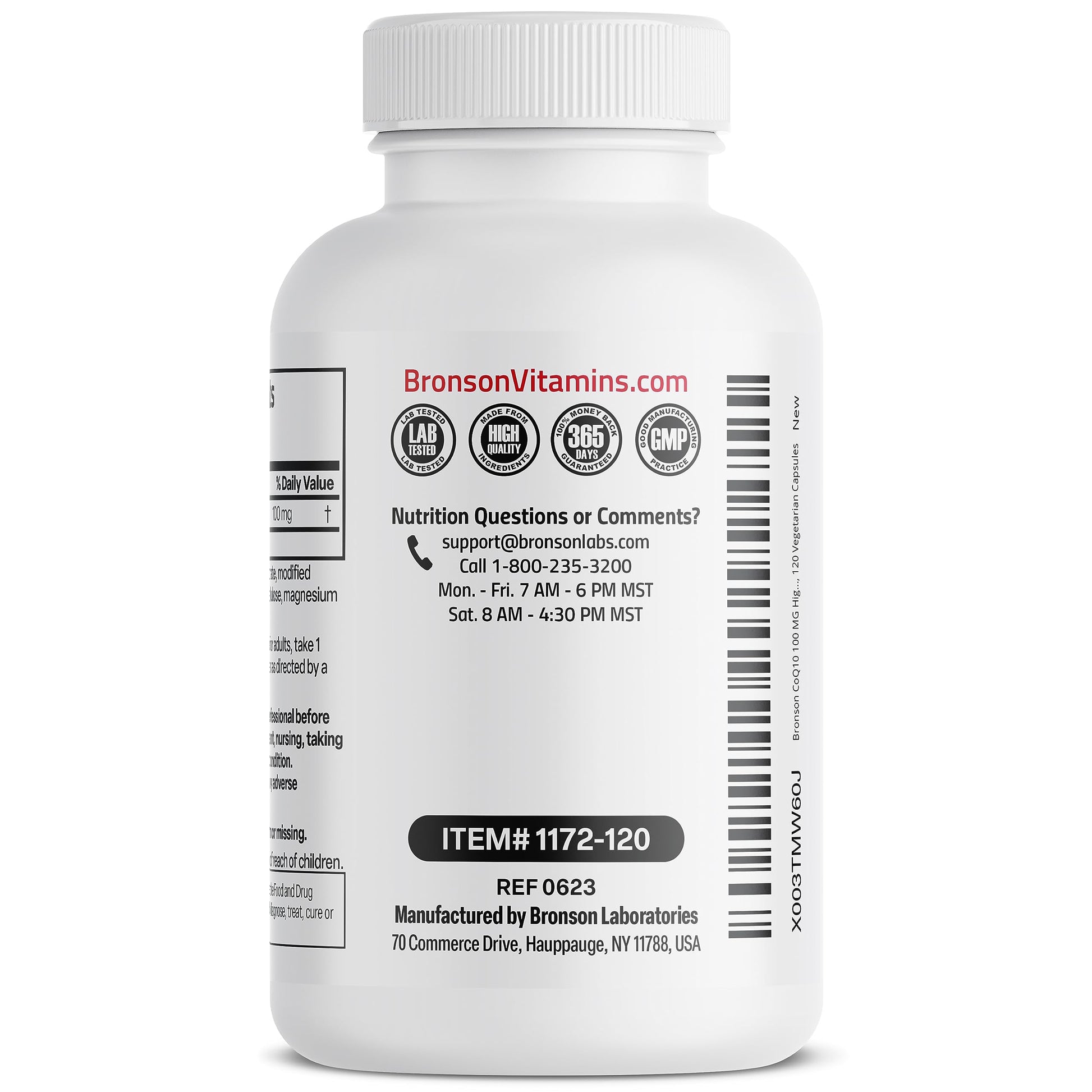 Bronson CoQ10 100 MG High Potency Cellular Energy Production, 120 Vegetarian Capsules Bronson buy supplements canada