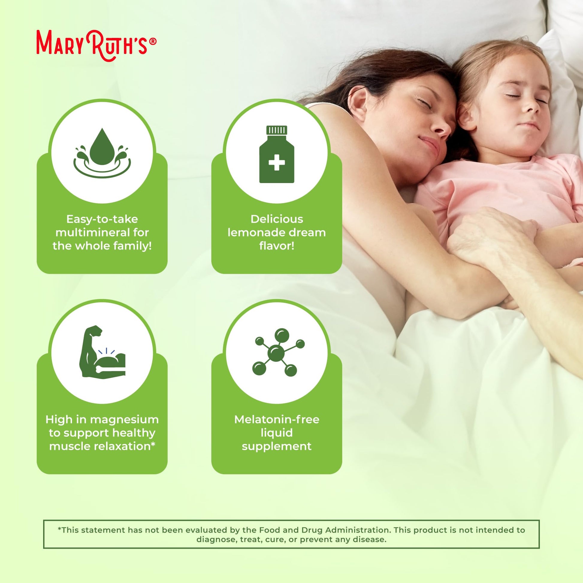 MaryRuth Organics Extra Strength Nighttime Liquid Multimineral | Sugar Free | Calm Magnesium Citrate | NO Melatonin | Calcium Magnesium Zinc | Muscle Relaxation | Lemonade Flavor | Vegan | 32 Serving MARYRUTH'S buy supplements canada