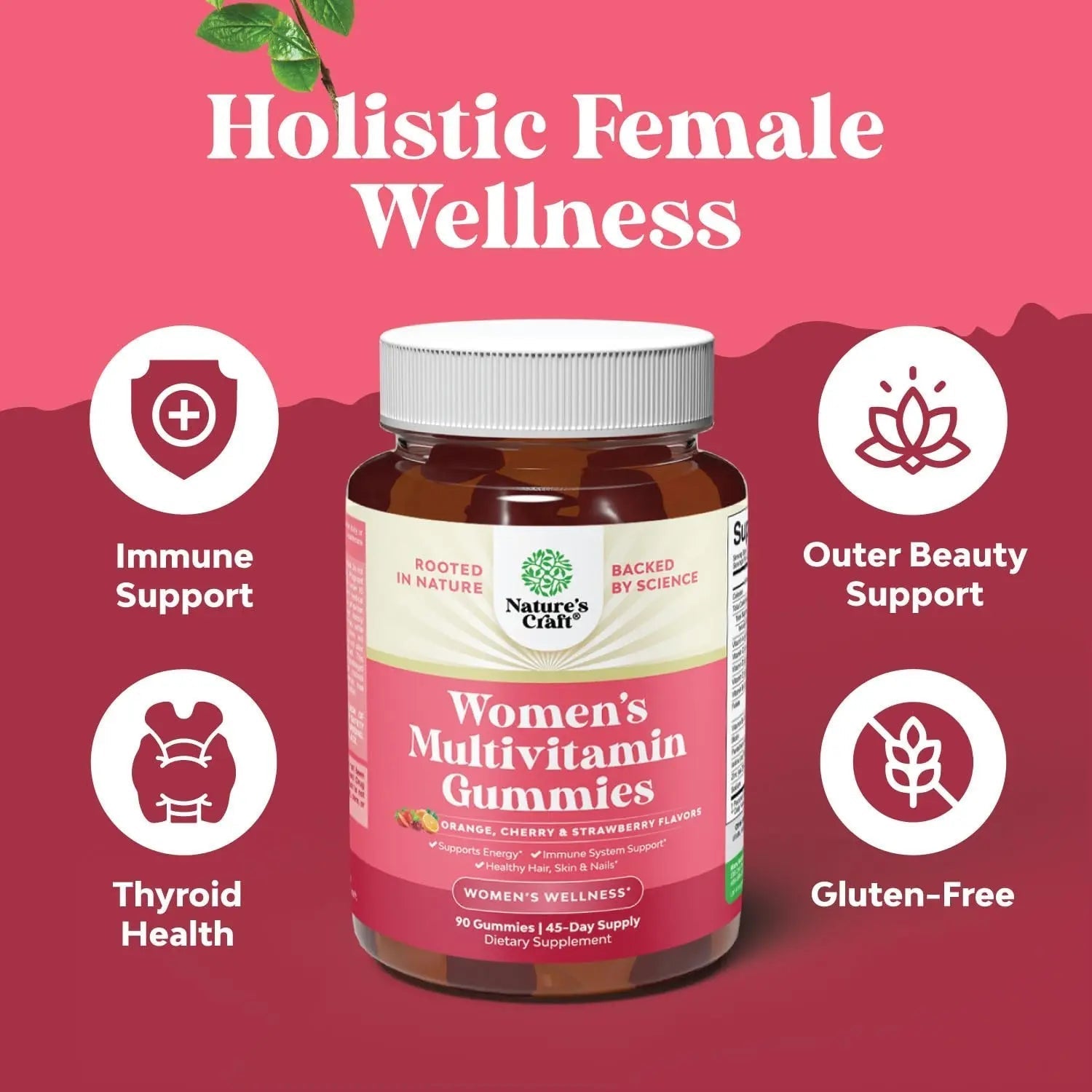 Bundle of Daily Mens Multivitamins Gummies with Zinc and Biotin for Energy and Immunity and Daily Multivitamin for Women Gummies - Gummy Vitamins for Health and Wellness Natures Craft buy supplements canada