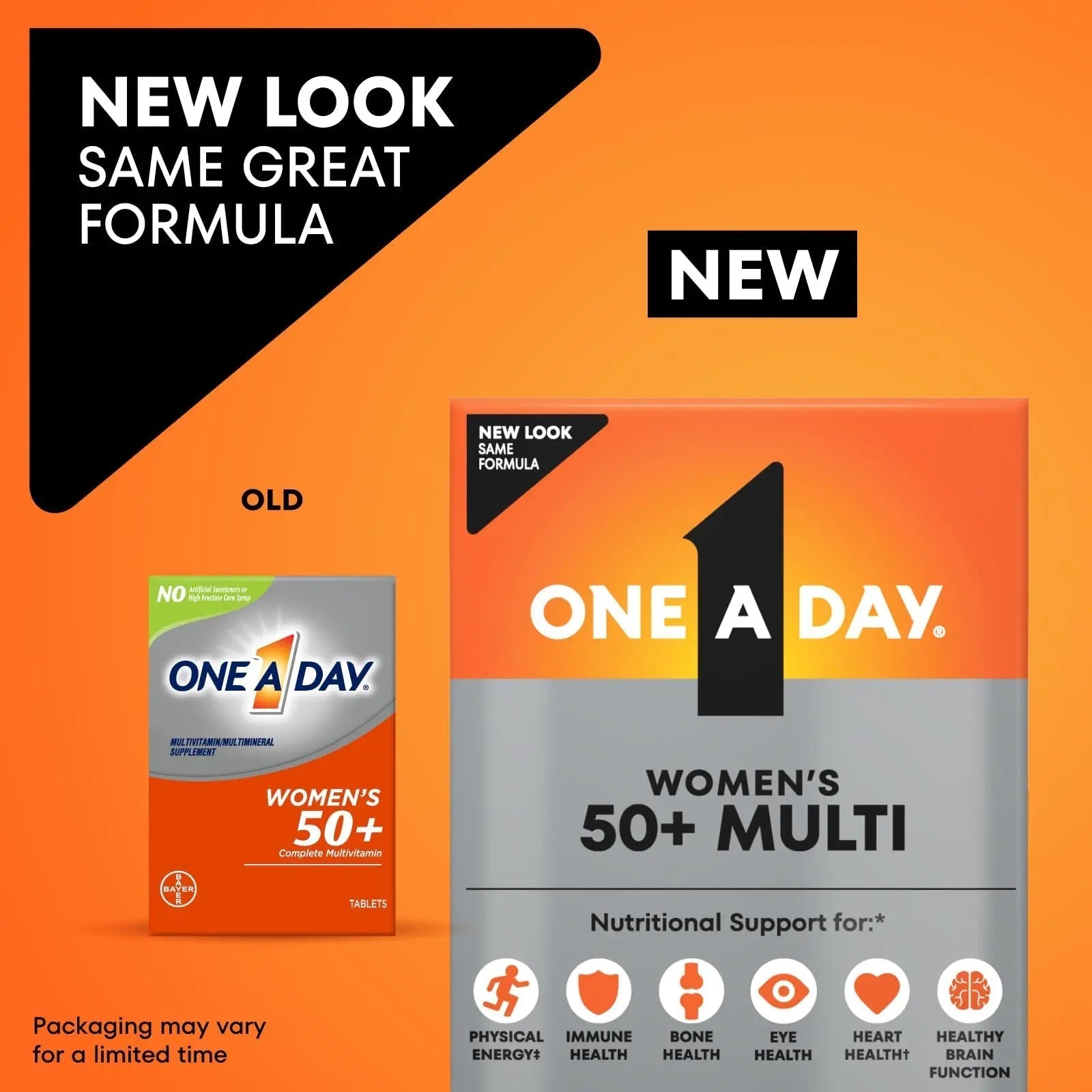 One A Day Multivitamin for Women 50 and Over Tablets, Womens Multivitamin 50 plus with Vitamins D, C, E, Zinc & Biotin, Daily Vitamins for Woman 50+, 65 Ct ONE A DAY buy supplements canada